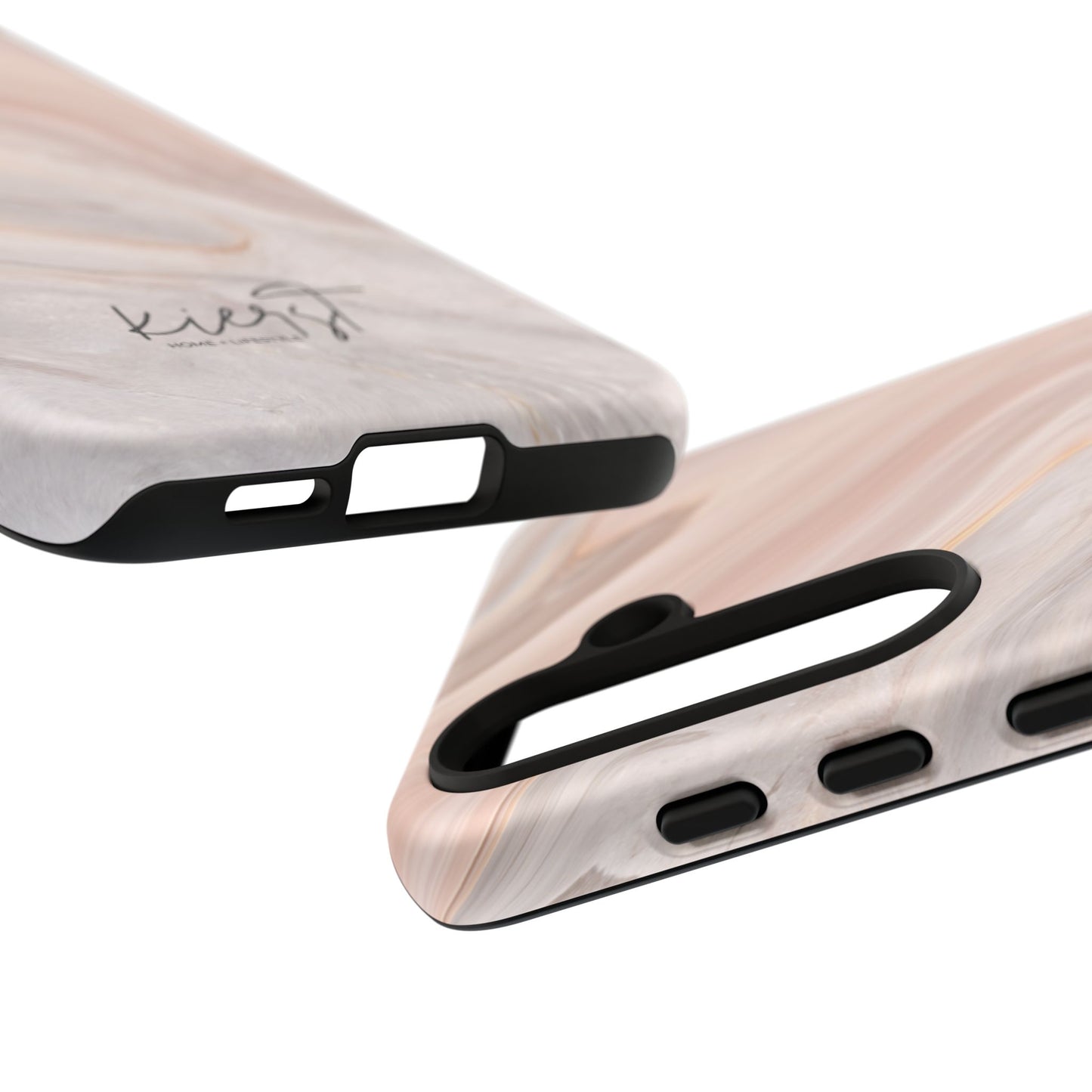 Blush Swirl Marble Samsung Galaxy Phone Case | Subtle Design, Timeless Tone