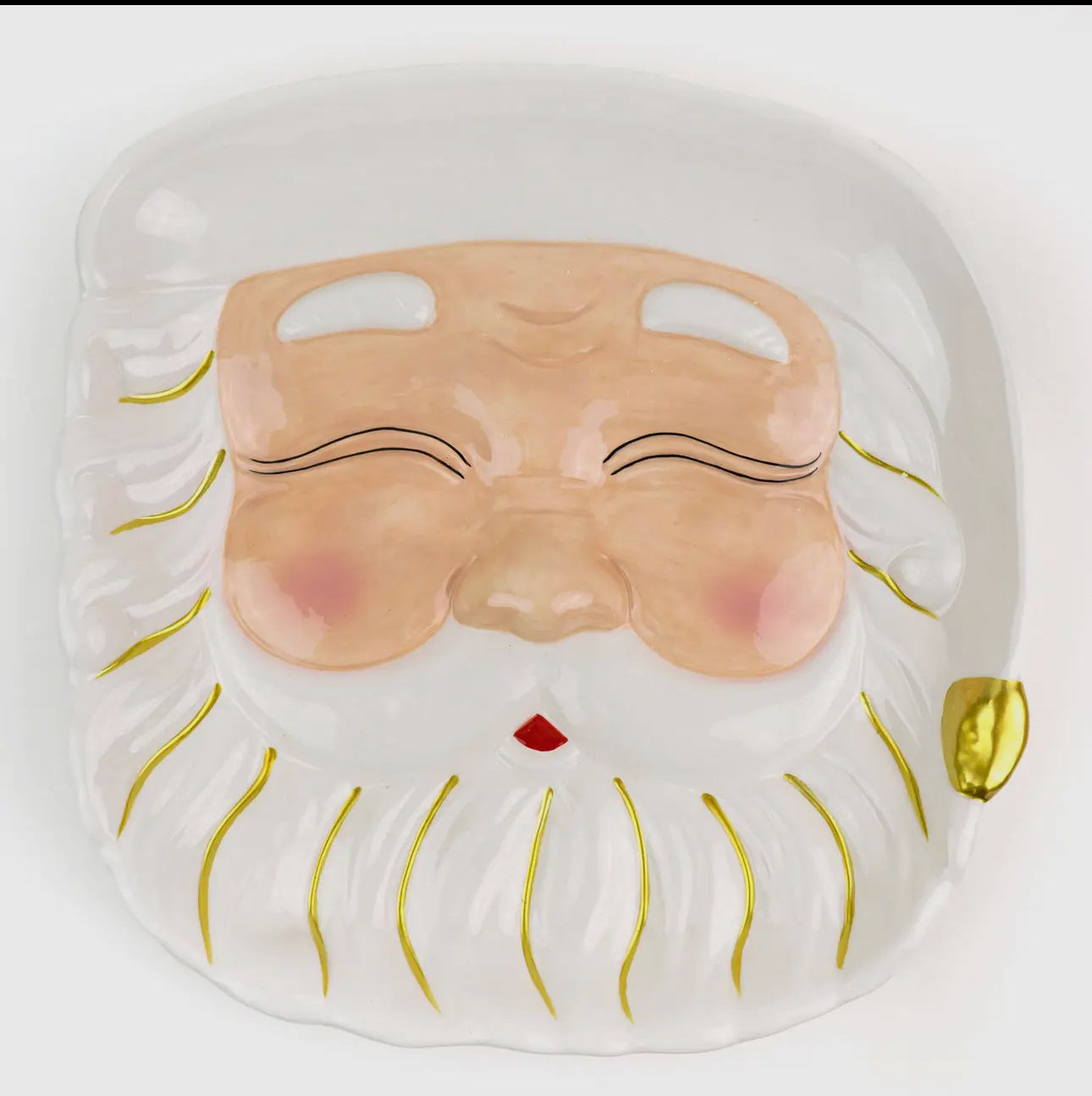 White Santa Platter