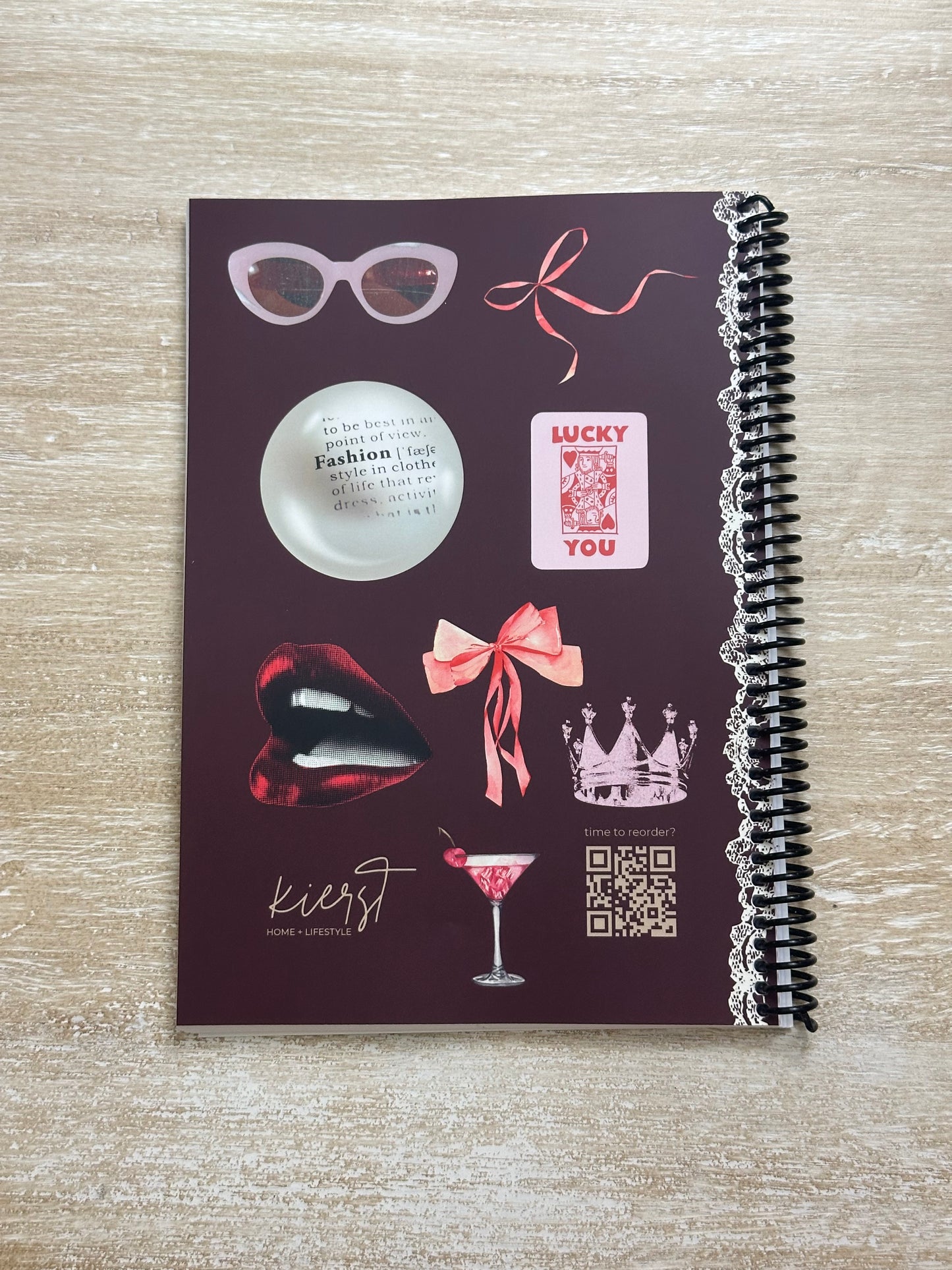 2026 Lifestyle Planner - Signature Velvet Noir Iconic Collage