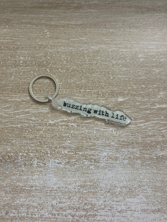 Buzzing with Life Acrylic Keychain