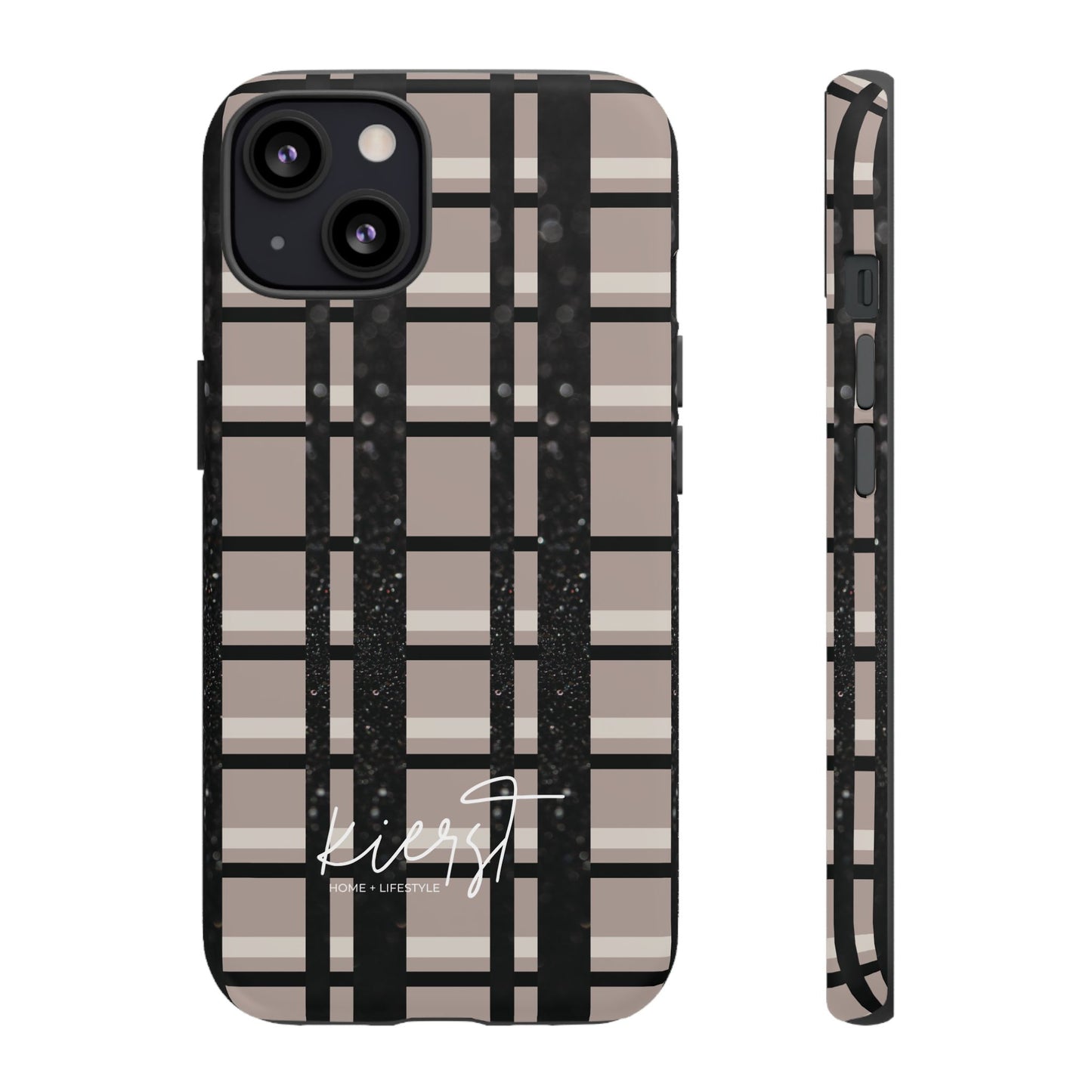 Elevated Neutrals Plaid iPhone Case | Classic Pattern, Modern Contrast