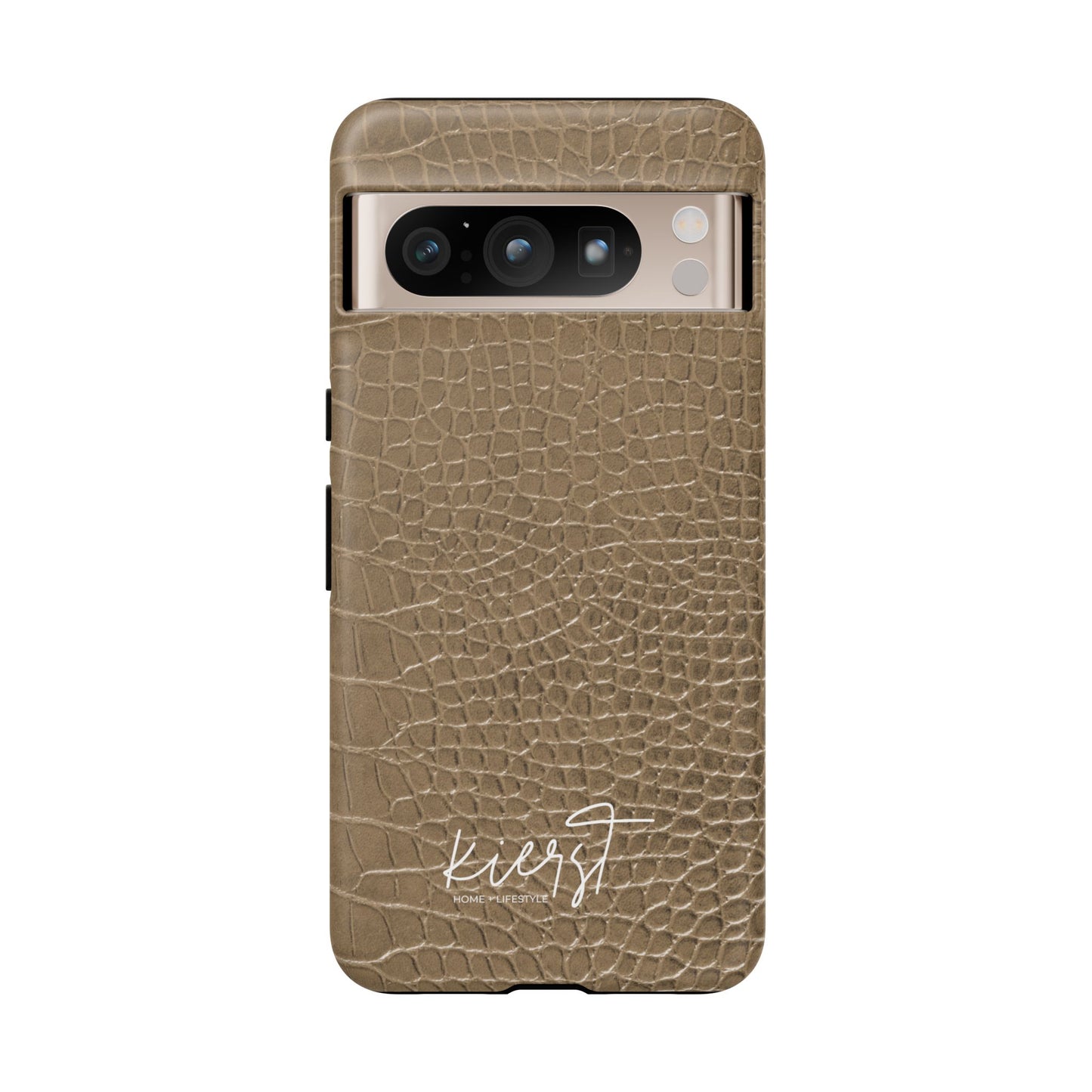 Tan Alligator Print Google Pixel Case | Warm Neutrals, Refined Style