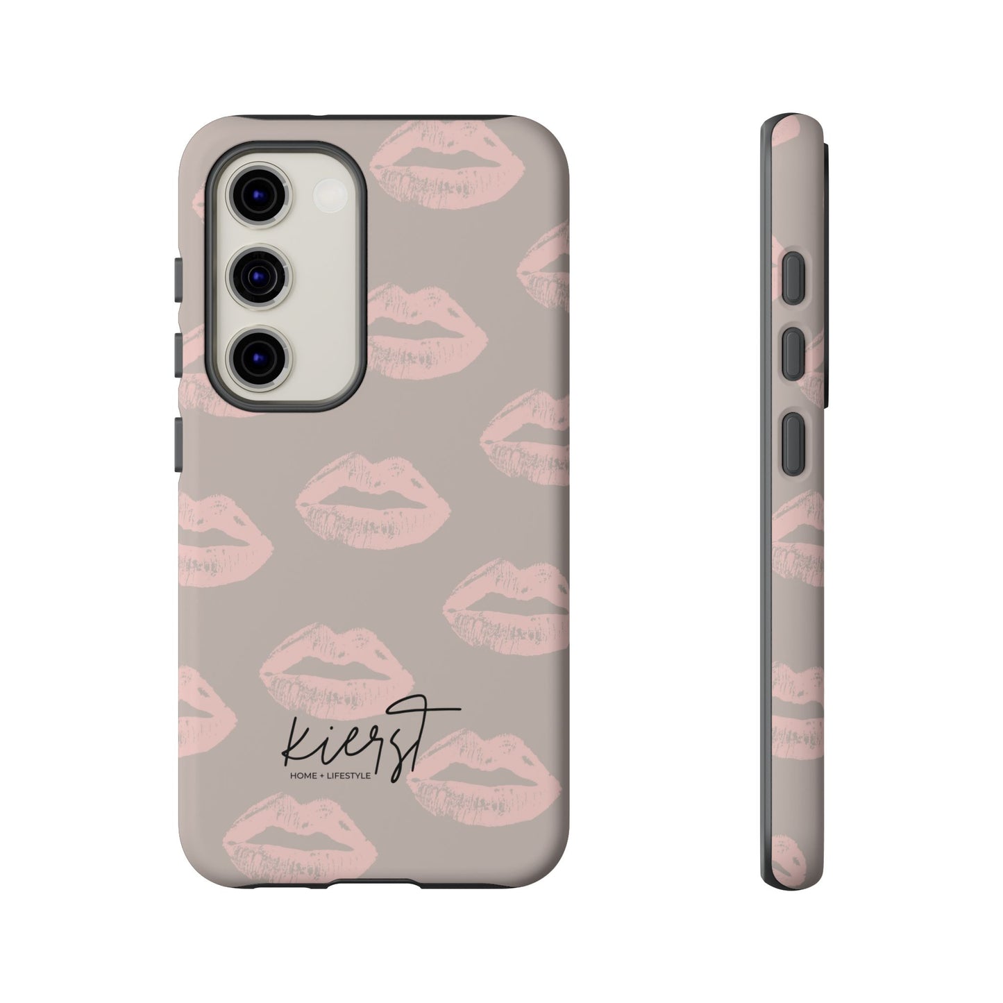 Pillow Talk–Inspired Lips on Oat Samsung Galaxy Case