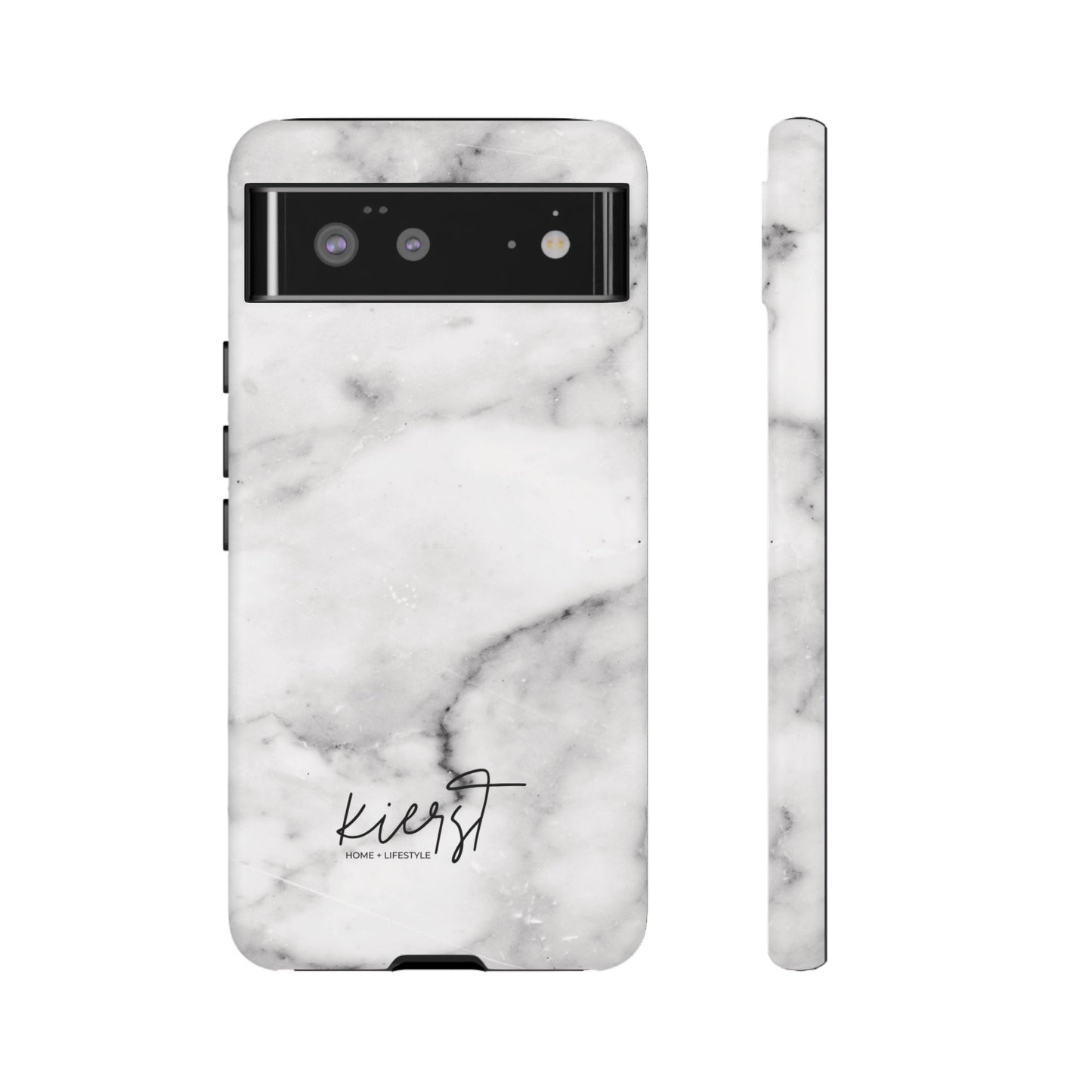 Lived-In White and Grey Marble Google Pixel Case | Elevated Essentials For Everyday