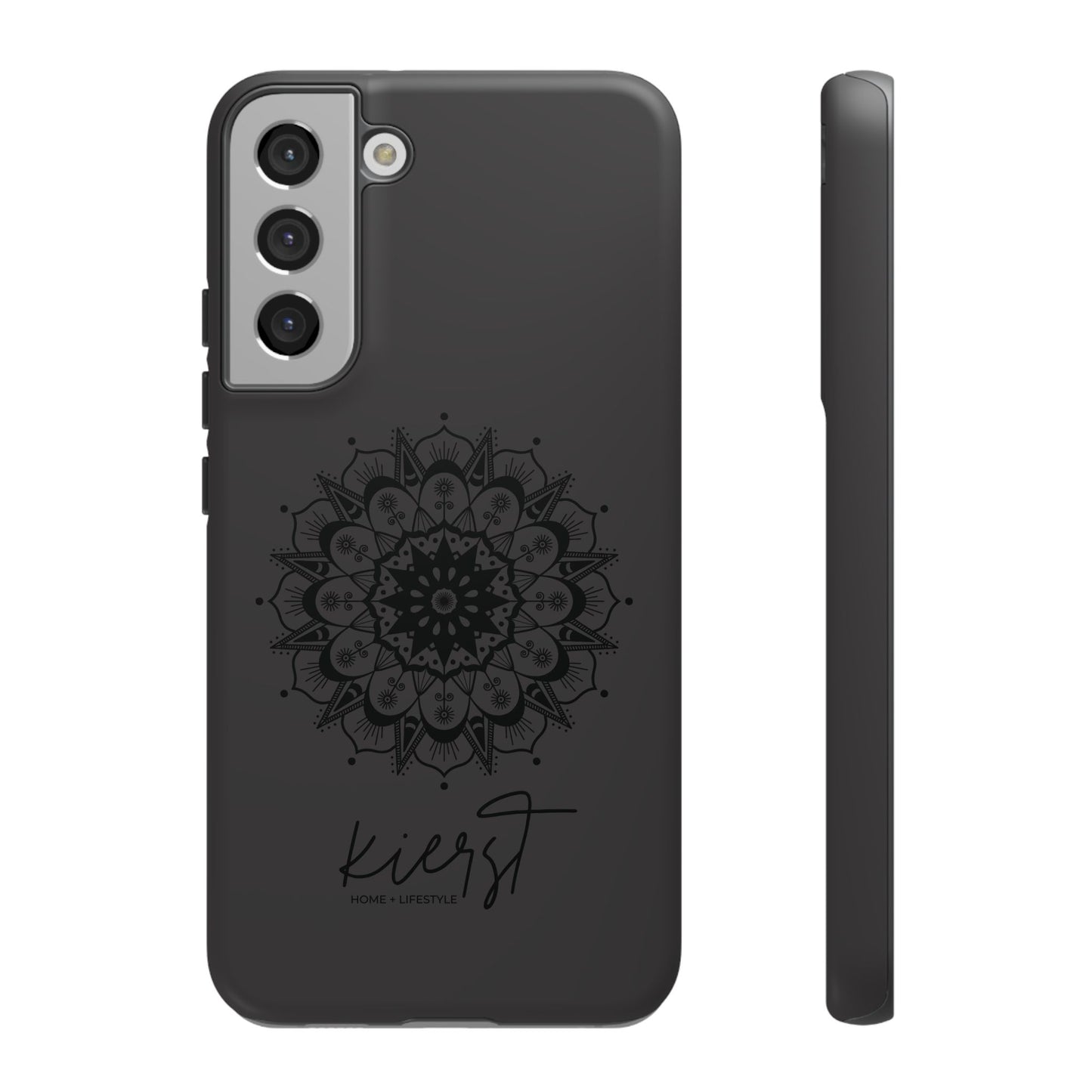 Black Mandala Samsung Galaxy Phone Case | Elevated Symmetry, Timeless Energy