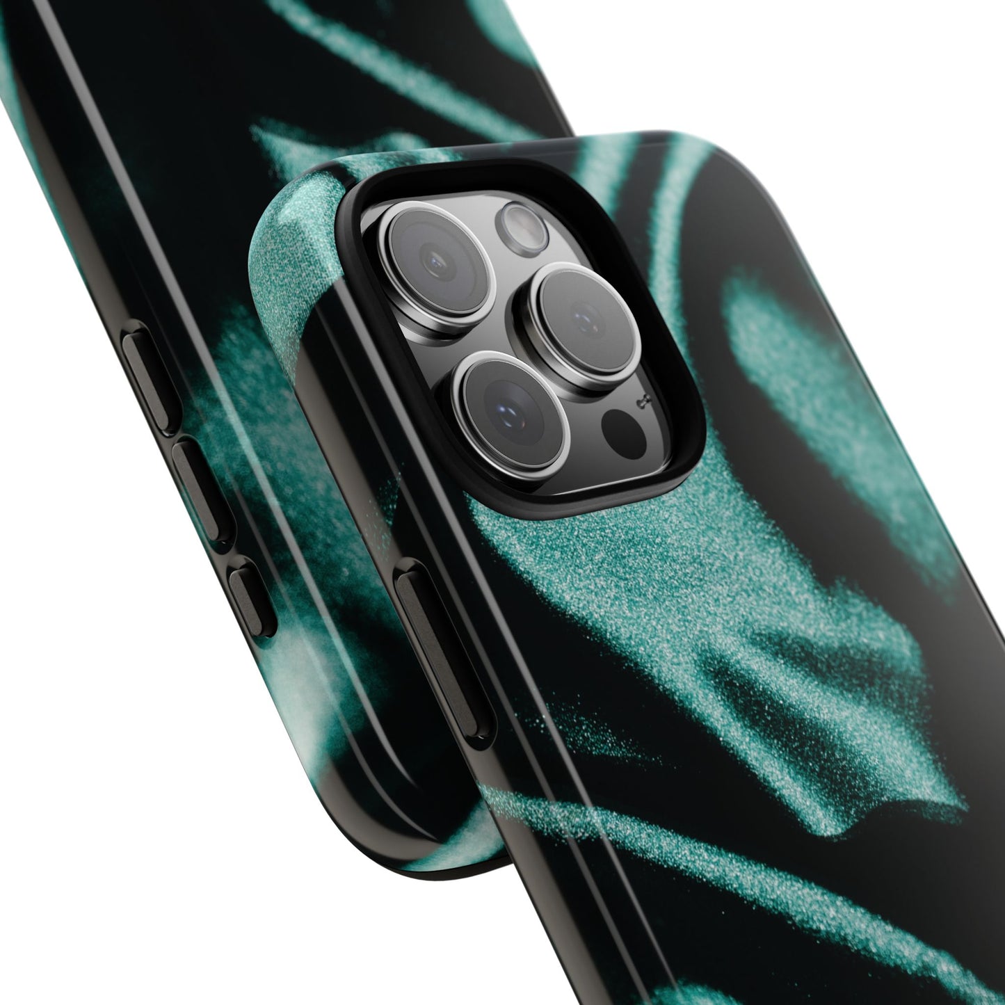 Emerald Silk Print iPhone Case