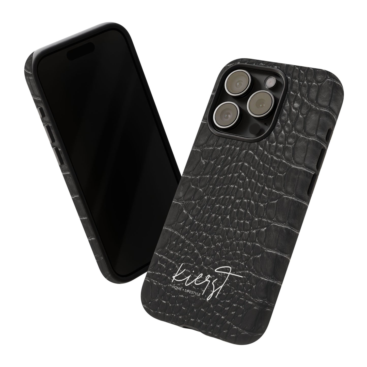 Black Alligator Print iPhone Case | Minimalist Edge Meets Everyday Function