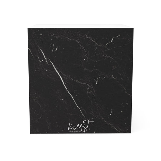 Black Marble Sticky Note Cube | Minimalism with Presence