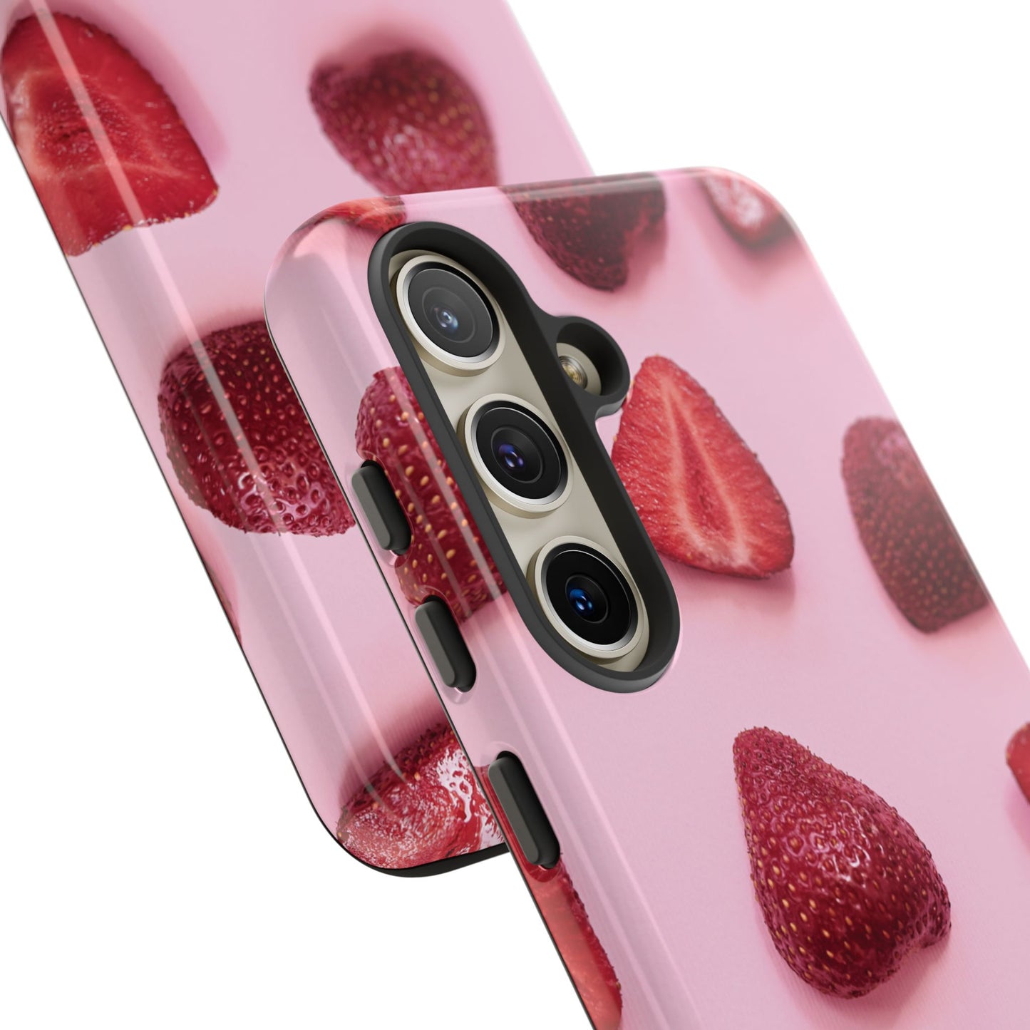 Strawberries Samsung Galaxy Phone Case | A Juicy Pop of Playfulness Meets Polished Design