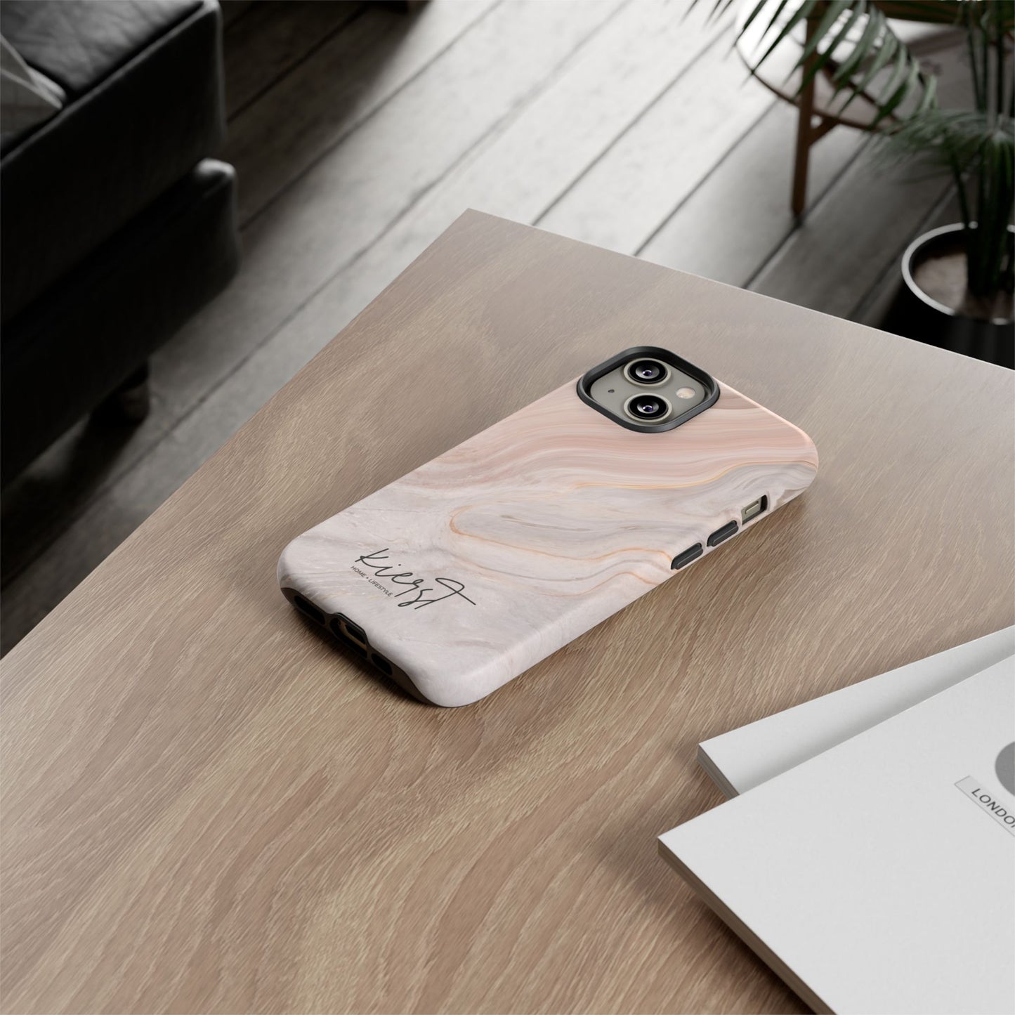 Blush Swirl Marble iPhone Case | Soft Curves, Strong Protection