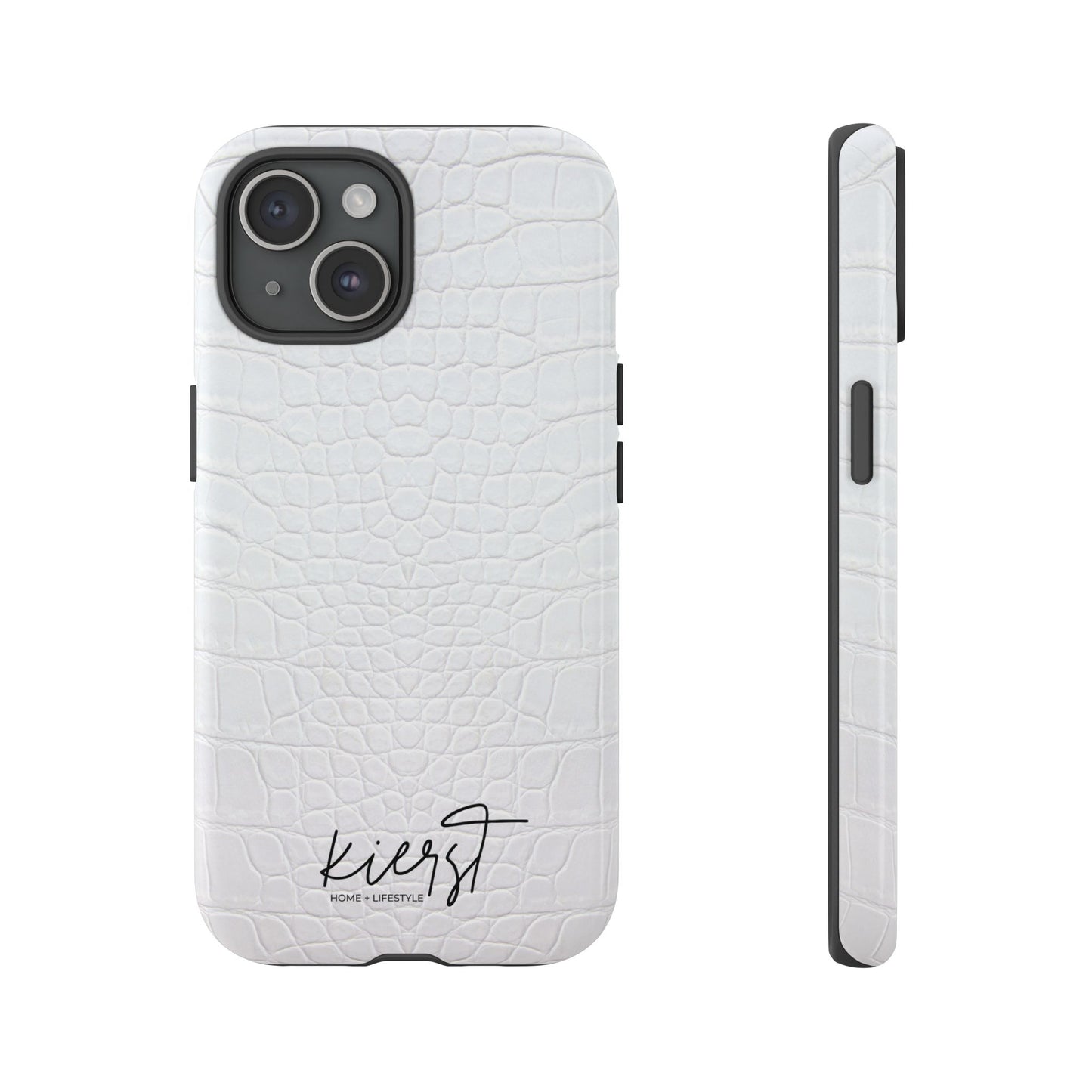 White Alligator iPhone Case | Minimal, Crisp, and Effortlessly Elevated