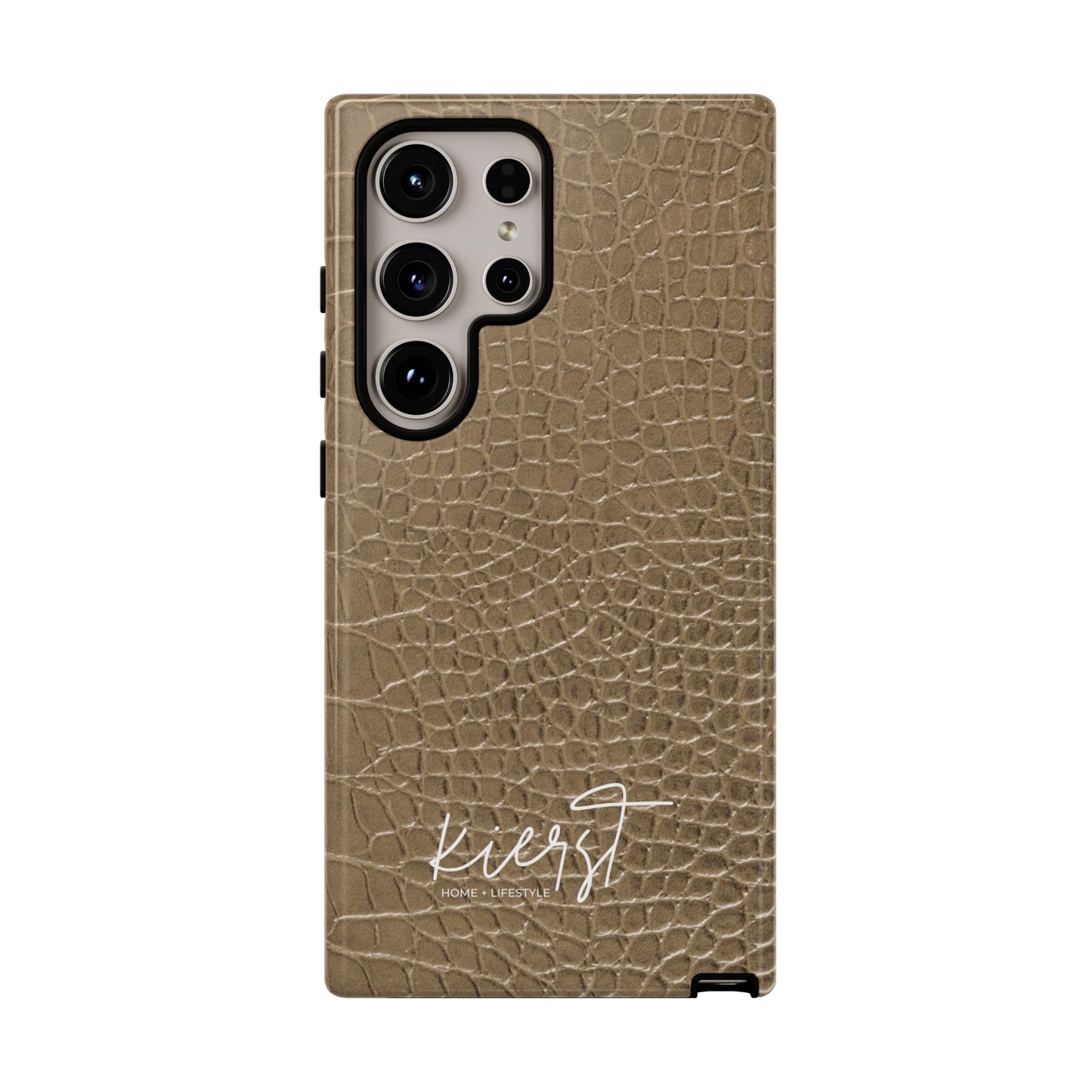 Tan Alligator Print Samsung Galaxy Phone Case | Subtle Statement, Everyday Style