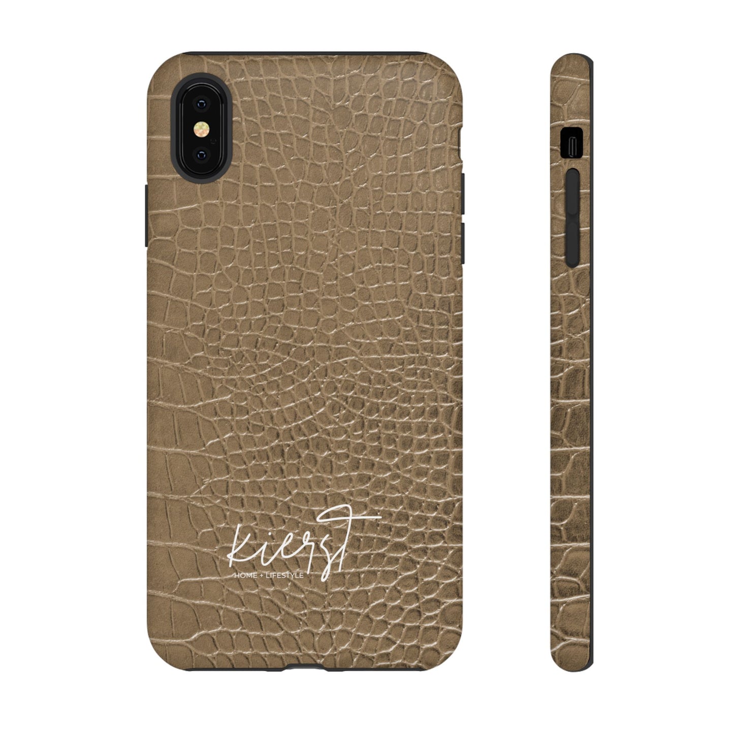 Tan Alligator Print iPhone Case | Elevated texture meets everyday ease