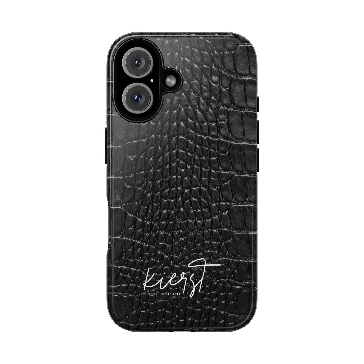 Black Alligator Print iPhone Case | Minimalist Edge Meets Everyday Function