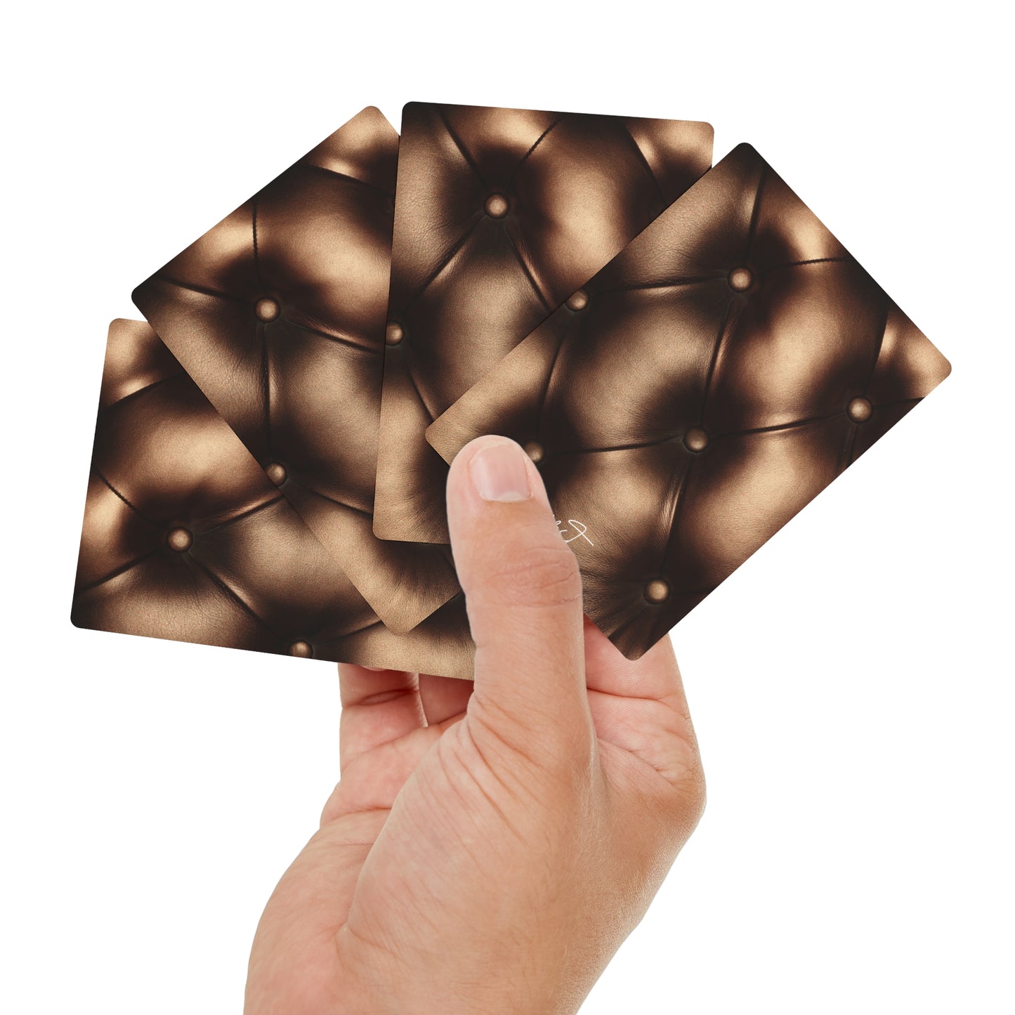 Bronze Tufted Poker Playing Cards