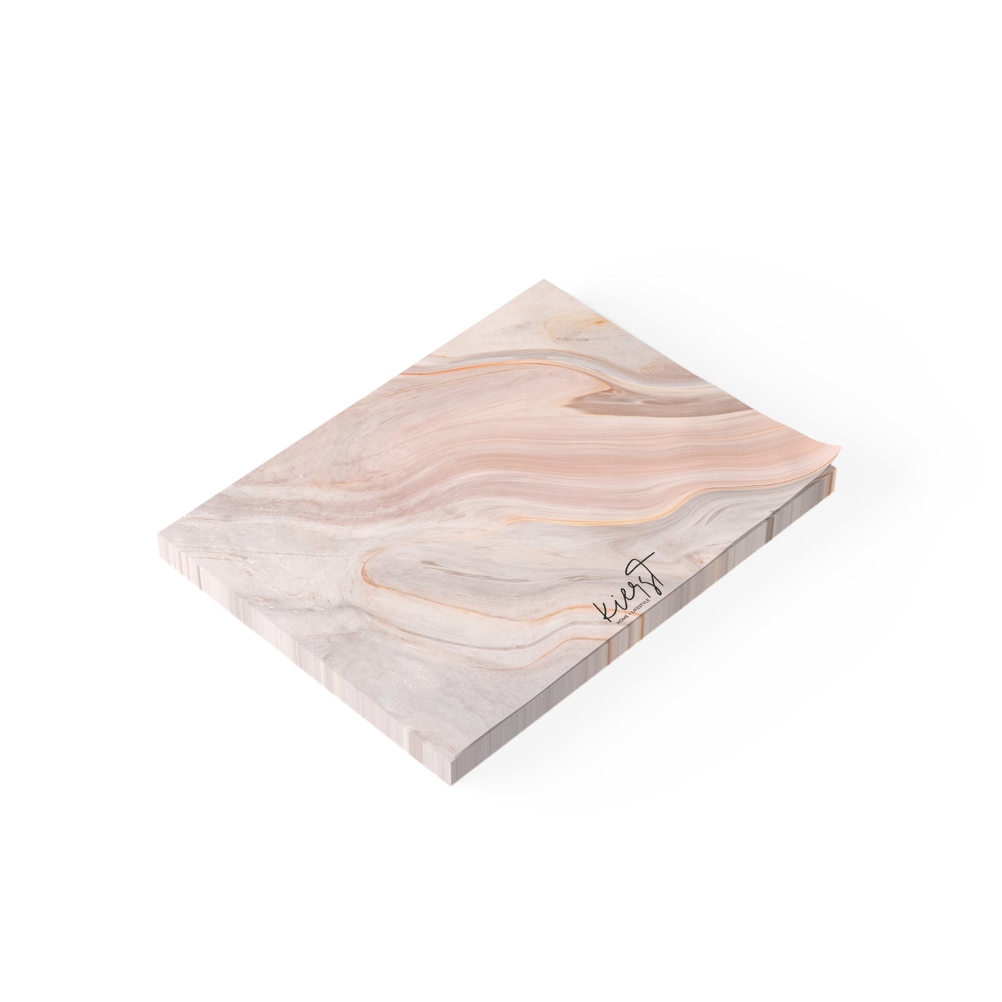 Blush Swirl Marble Post-it® Note Pad | Soft Pink Marble-Inspired Sticky Notes for Chic Desks