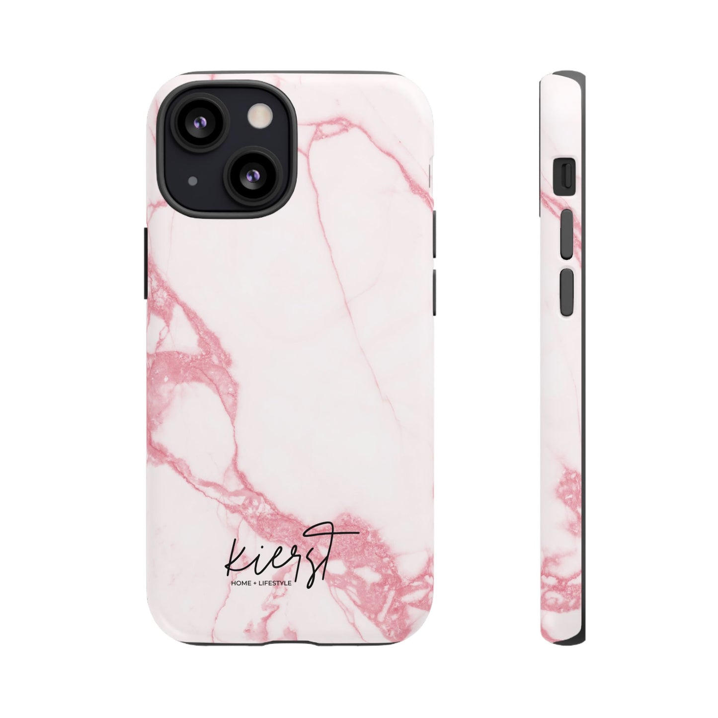 Pink & White Marble iPhone Case | Classic Elegance, Feminine Twist