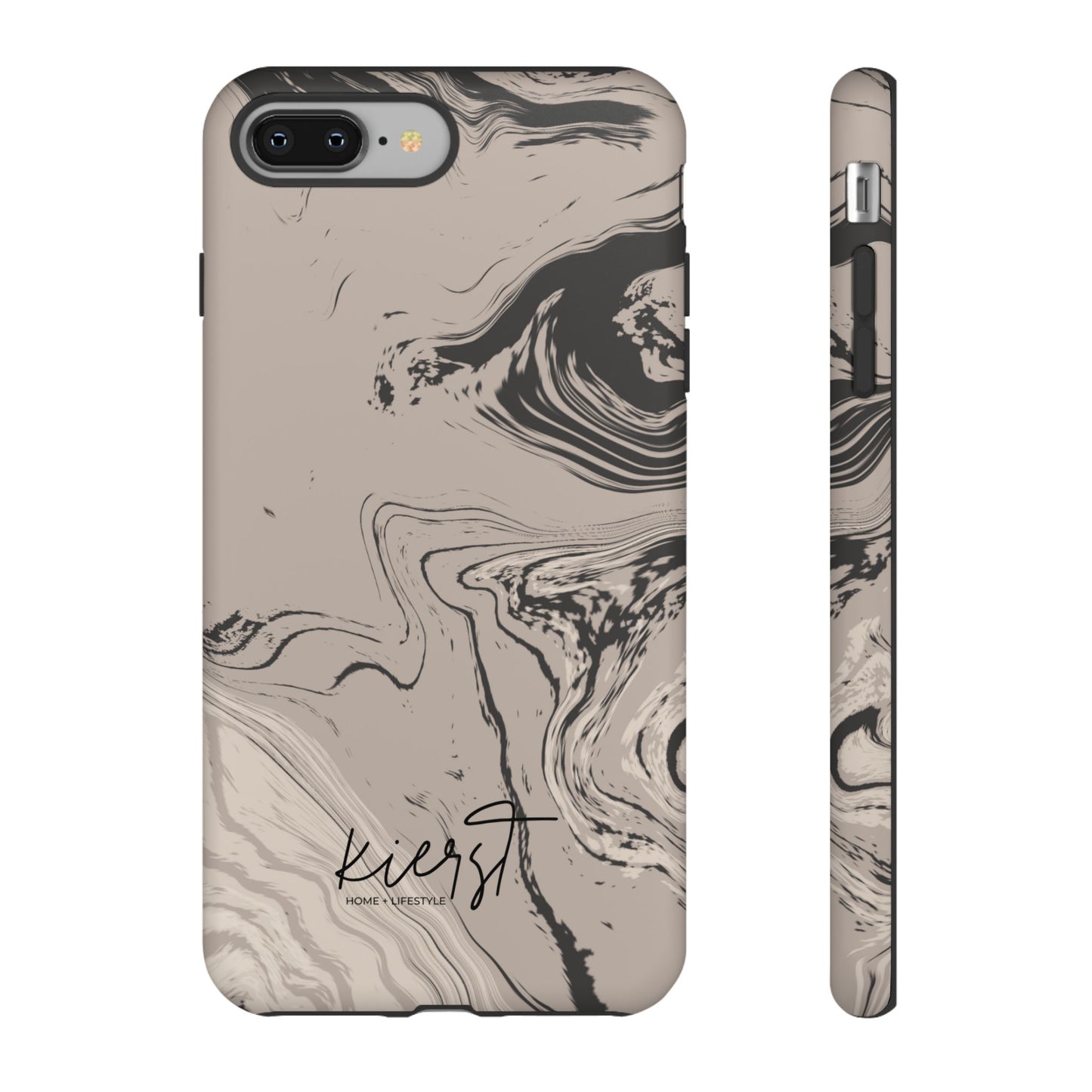 Cream, Grey, and Taupe Marble iPhone Case | A Bold Neutral Grounded in Softness