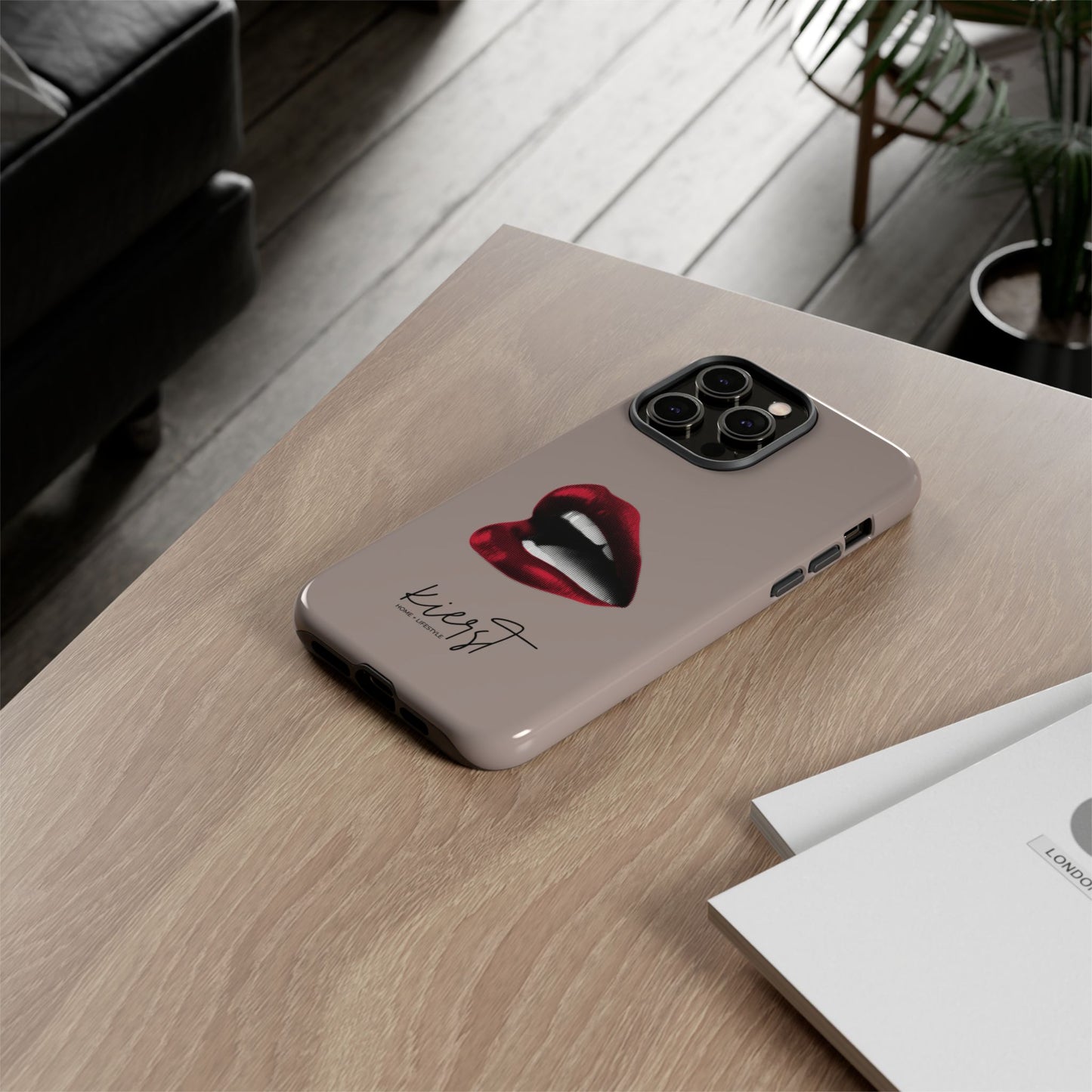 Retro Red Lips iPhone Case | Pop Art Meets Polished