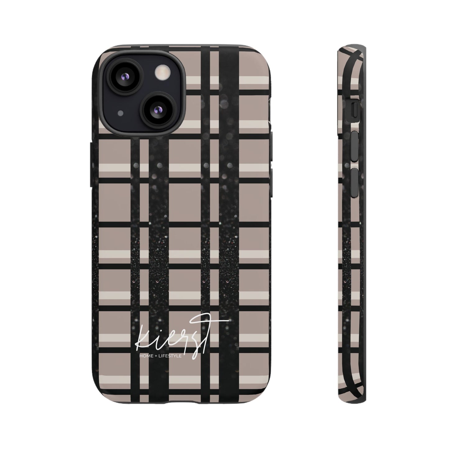Elevated Neutrals Plaid iPhone Case | Classic Pattern, Modern Contrast