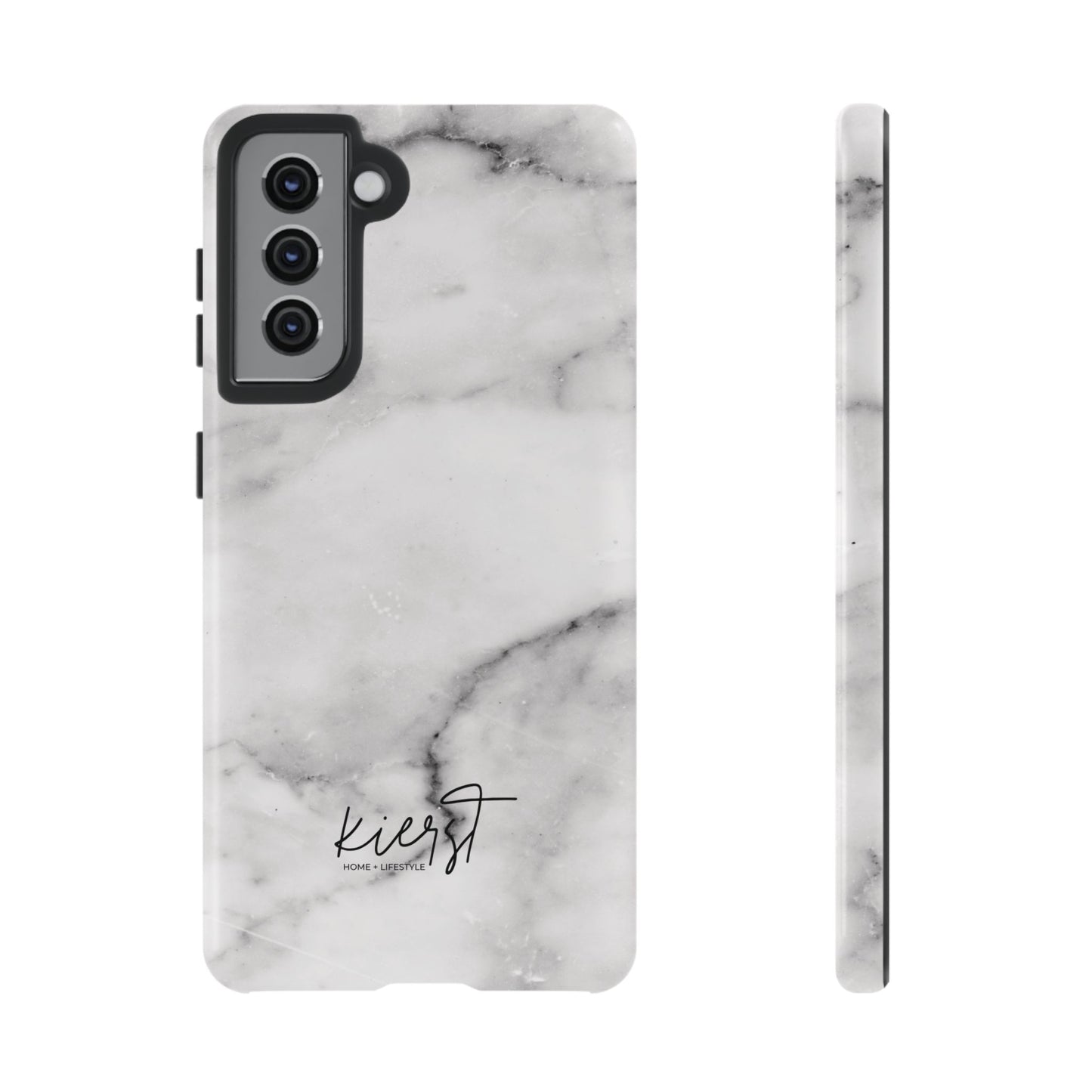 Lived-In White and Grey Marble Samsung Galaxy Case | Soft Strength, Redefined