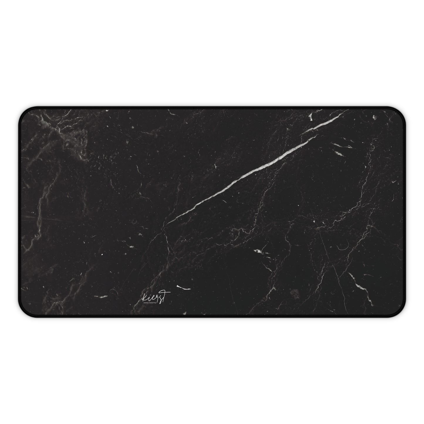 Black Marble Desk Mat | Luxe Workspace Essential