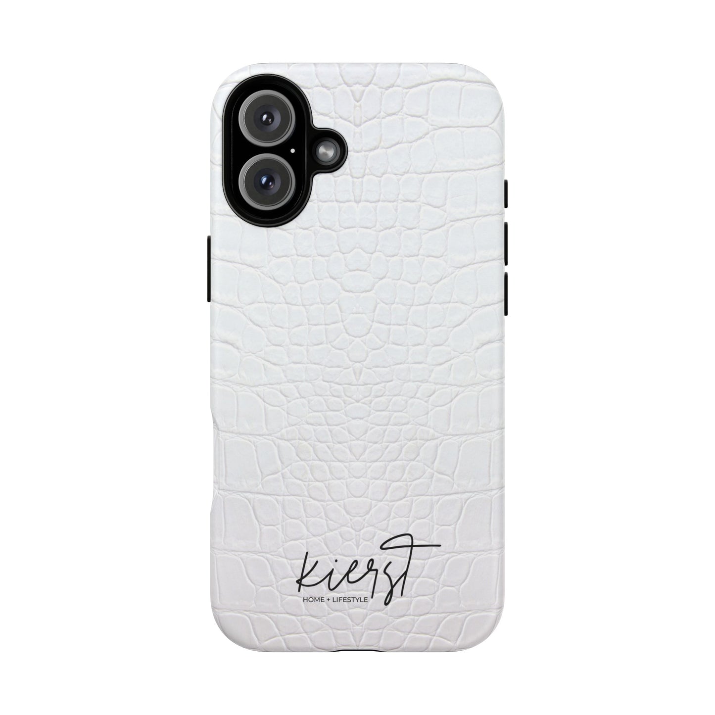 White Alligator iPhone Case | Minimal, Crisp, and Effortlessly Elevated