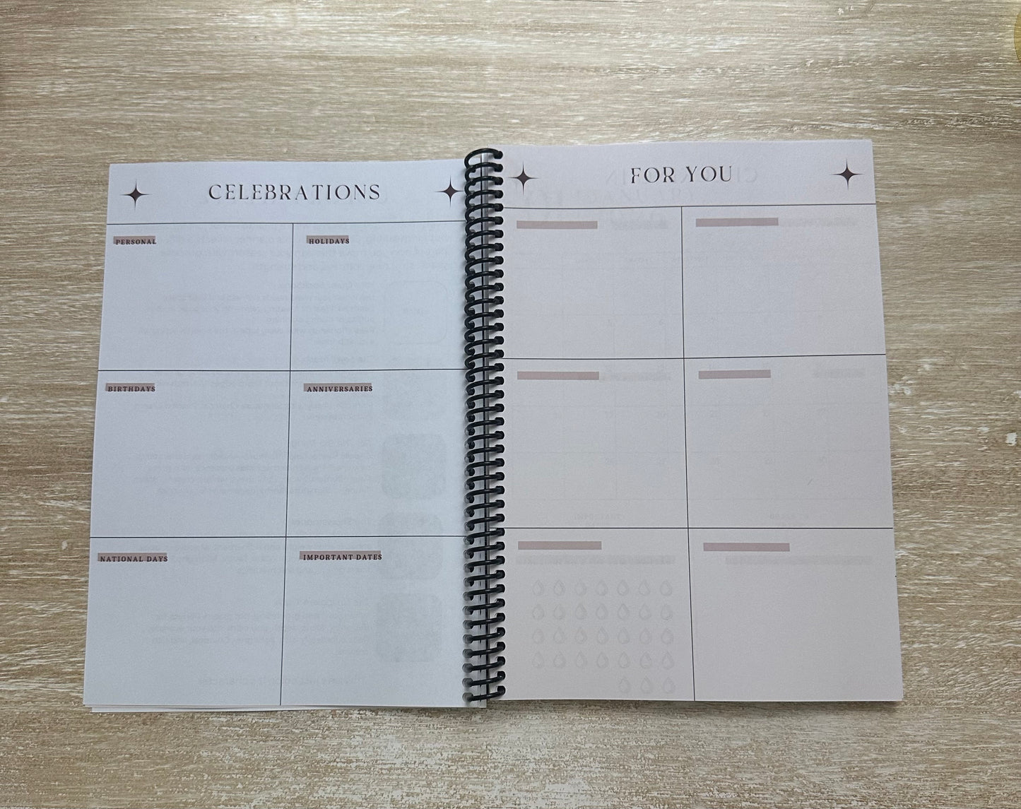 2026 Lifestyle Planner - Signature Velvet Noir Lattice