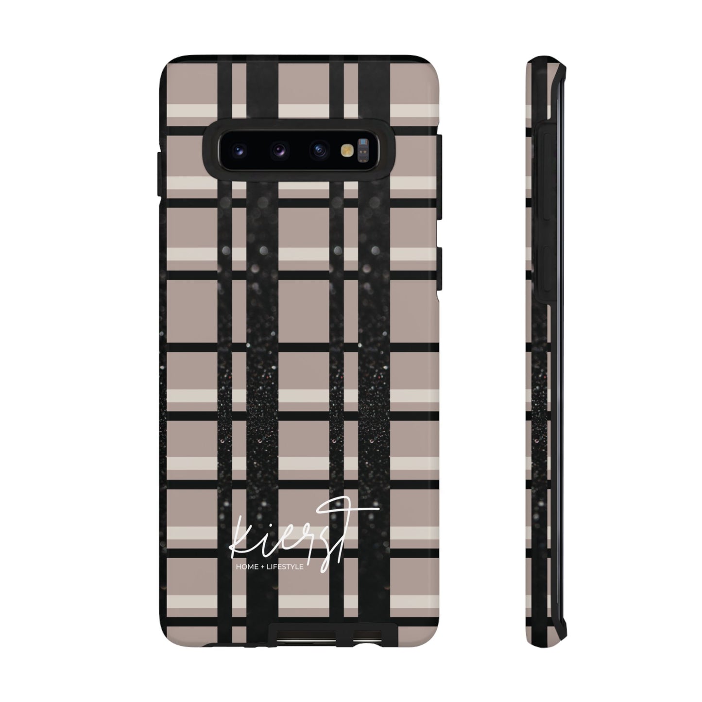 Elevated Neutrals Plaid Samsung Galaxy Case | Structured Style, Soft Edge