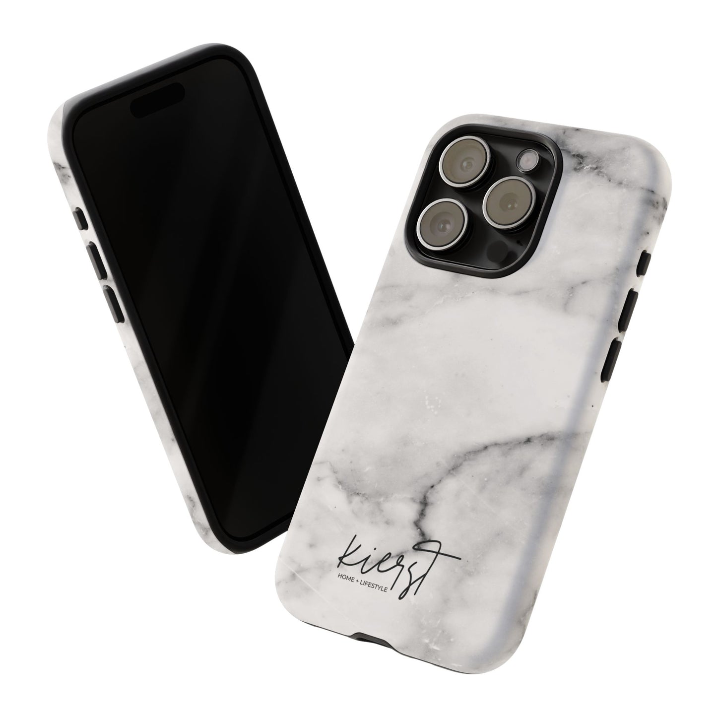 Lived-In White and Grey Marble iPhone Case | Curated Calm, Captured in Marble