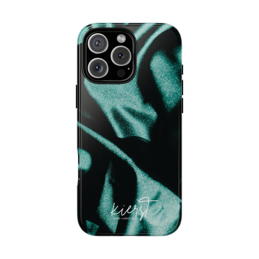 Emerald Silk Print iPhone Case