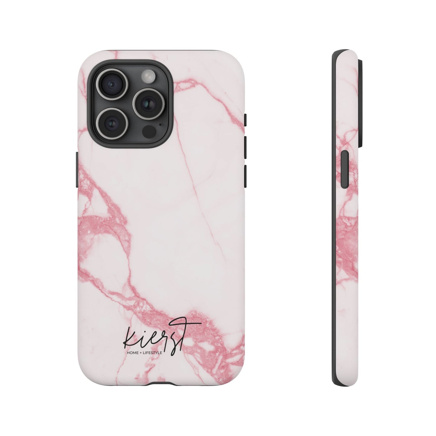 Pink & White Marble iPhone Case | Classic Elegance, Feminine Twist