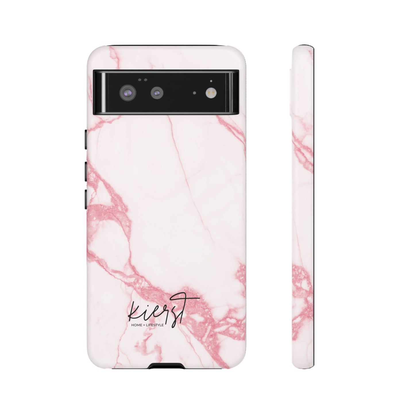 Pink & White Marble Google Pixel Case | Soft Polish, Everyday Protection