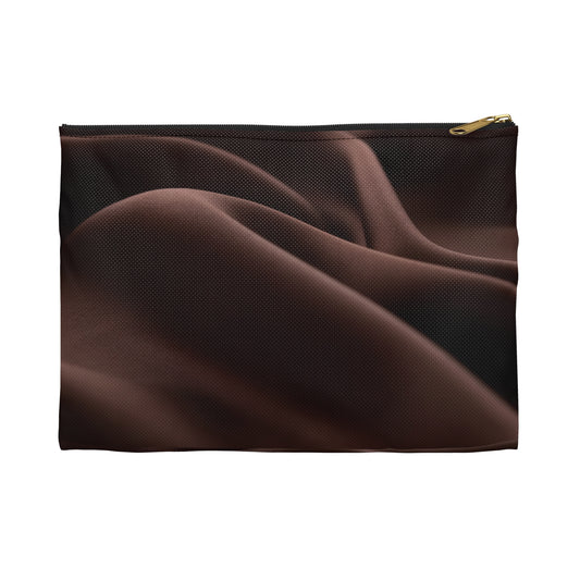 Chocolate Silk Print Accessory Pouch | Elevated Everyday