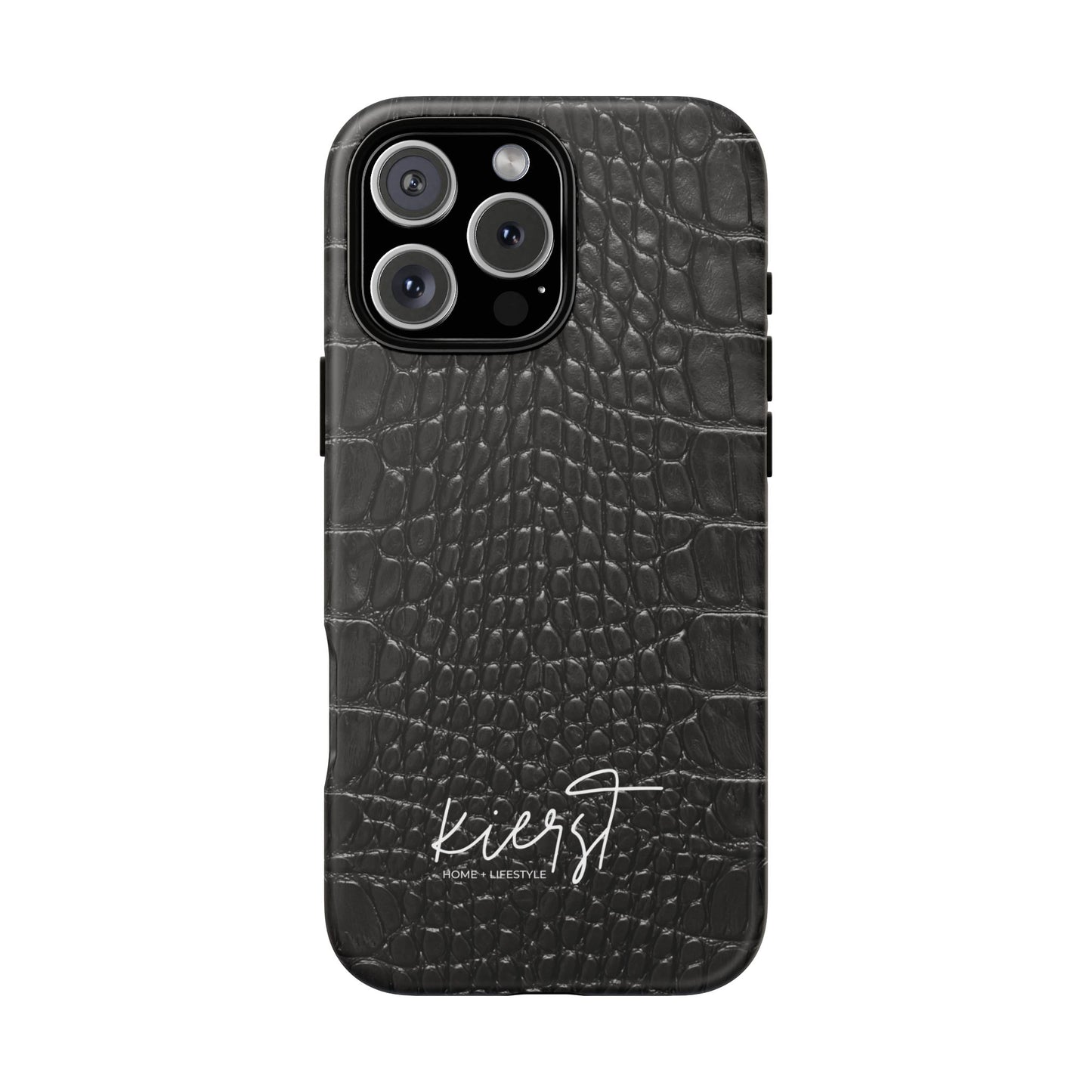 Black Alligator Print iPhone Case | Minimalist Edge Meets Everyday Function