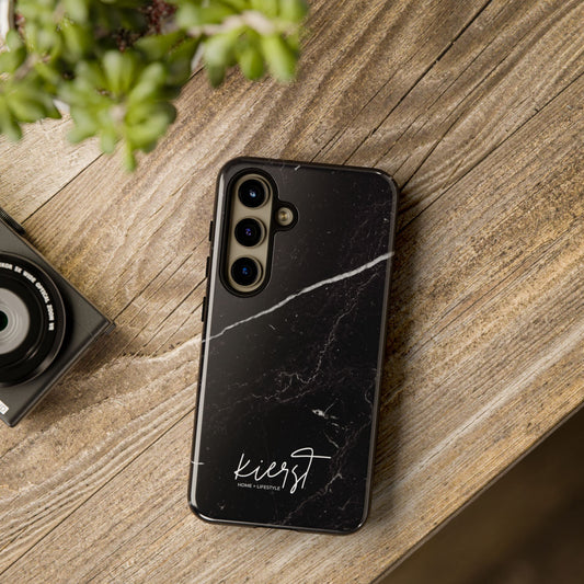 Black Marble Samsung Galaxy Phone Case