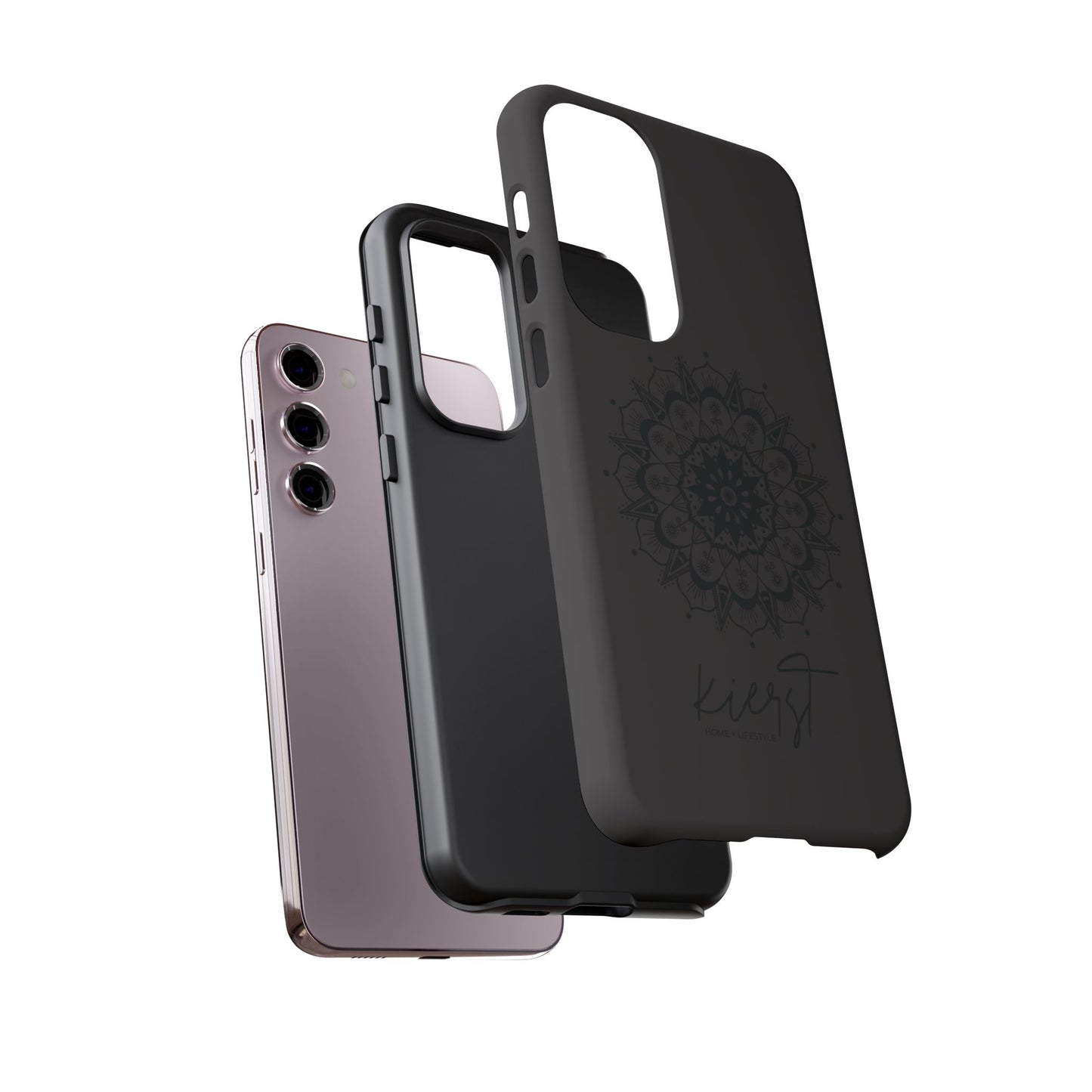 Black Mandala Samsung Galaxy Phone Case | Elevated Symmetry, Timeless Energy