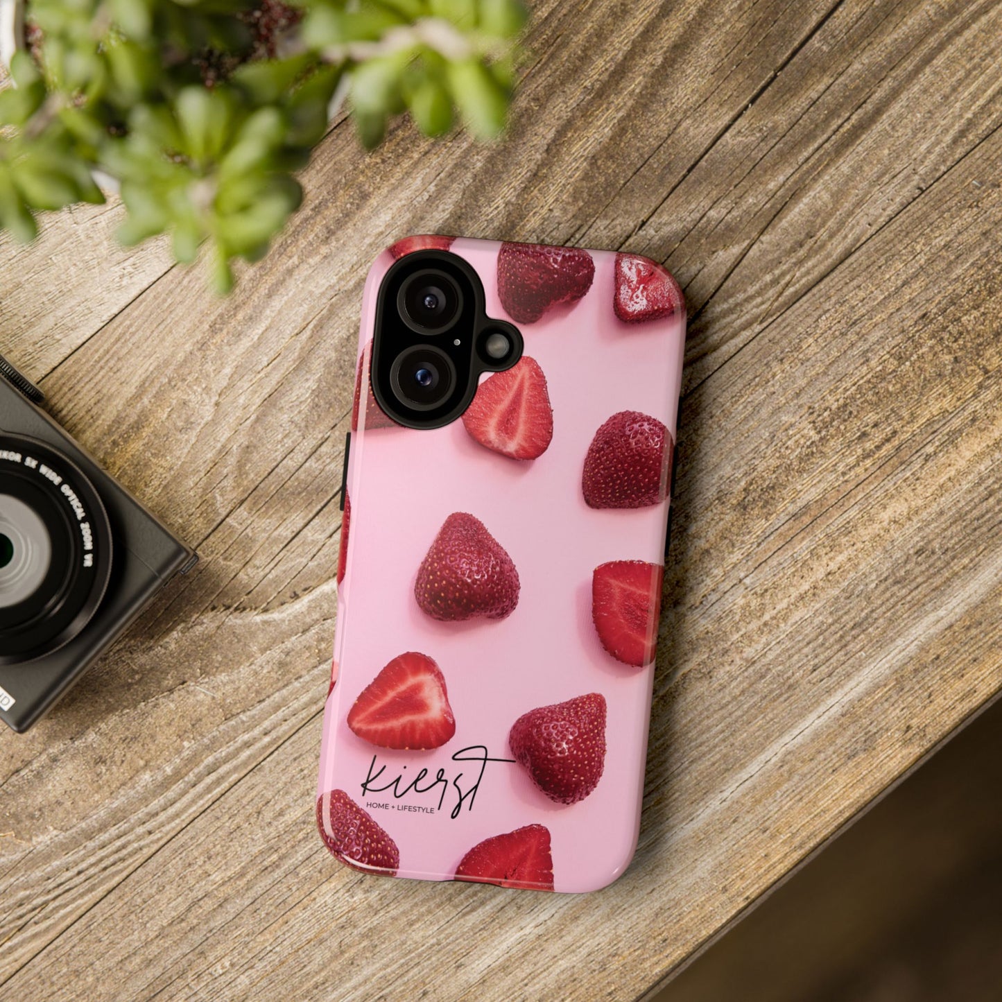 Strawberries iPhone Case | A Sweet Statement Rooted in Soft Luxury