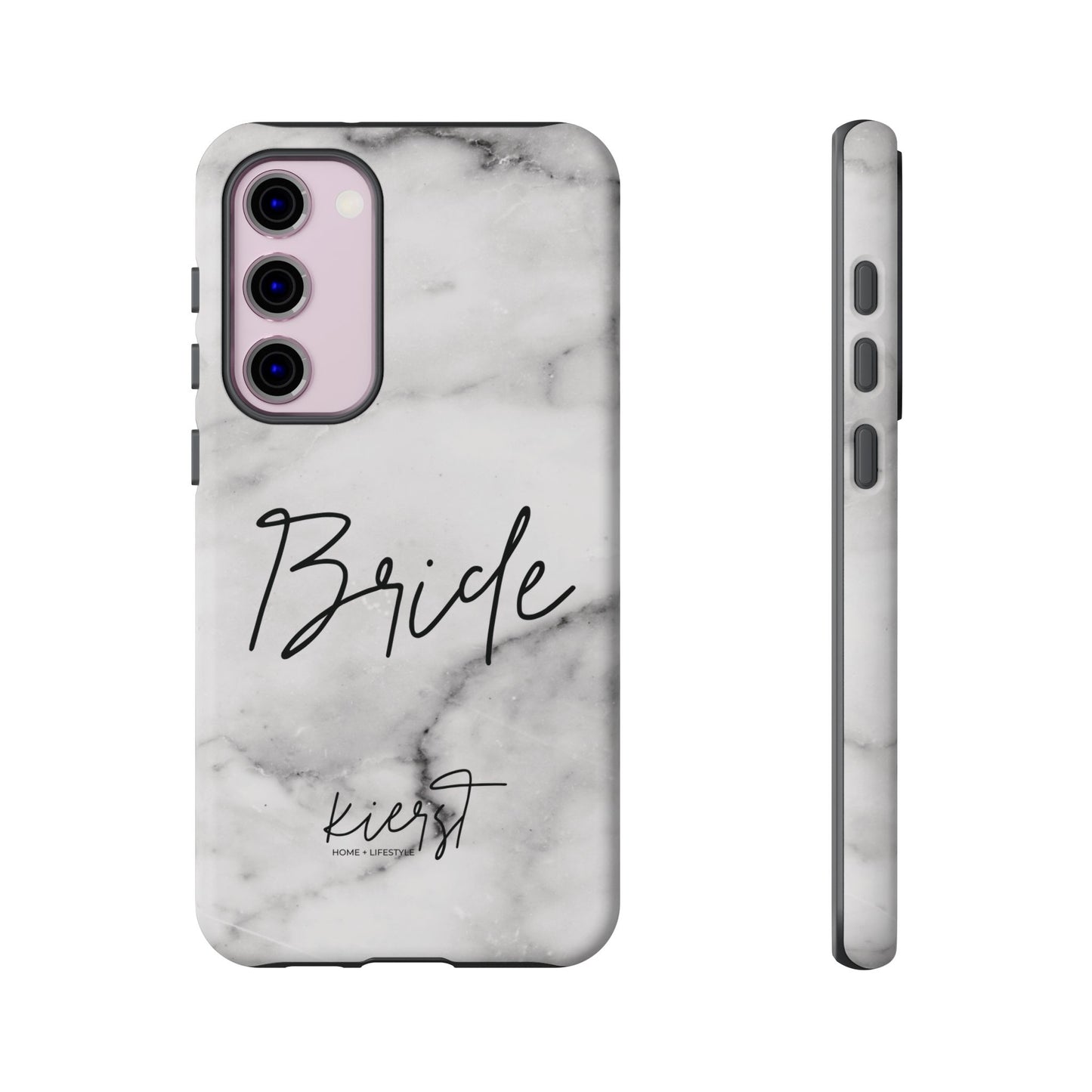 Bride Lived-In White and Grey Marble Samsung Galaxy Phone Case
