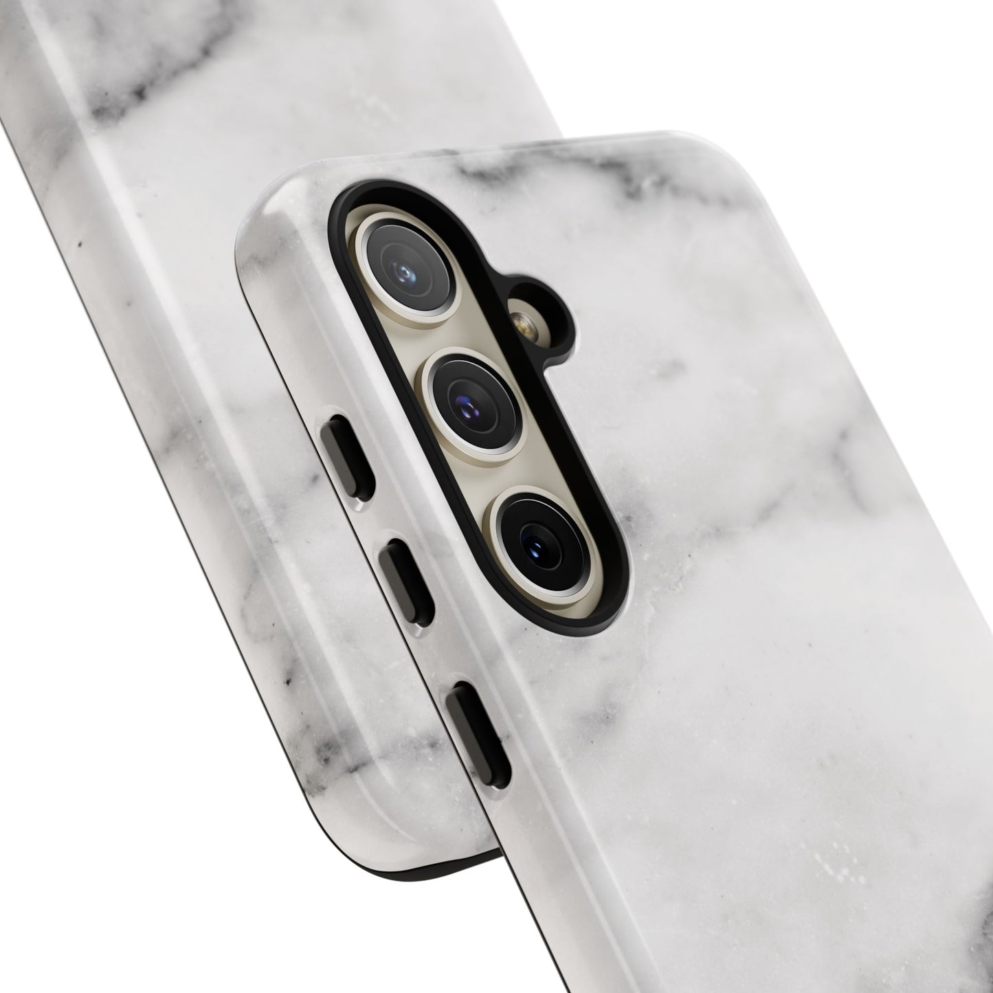Lived-In White and Grey Marble Samsung Galaxy Case | Soft Strength, Redefined