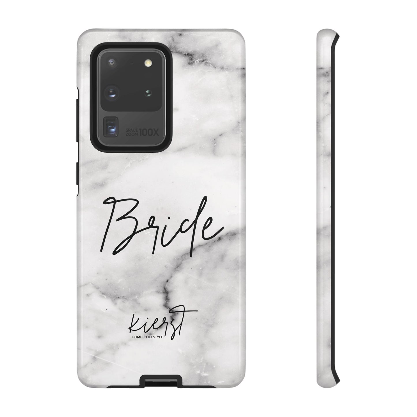 Bride Lived-In White and Grey Marble Samsung Galaxy Phone Case