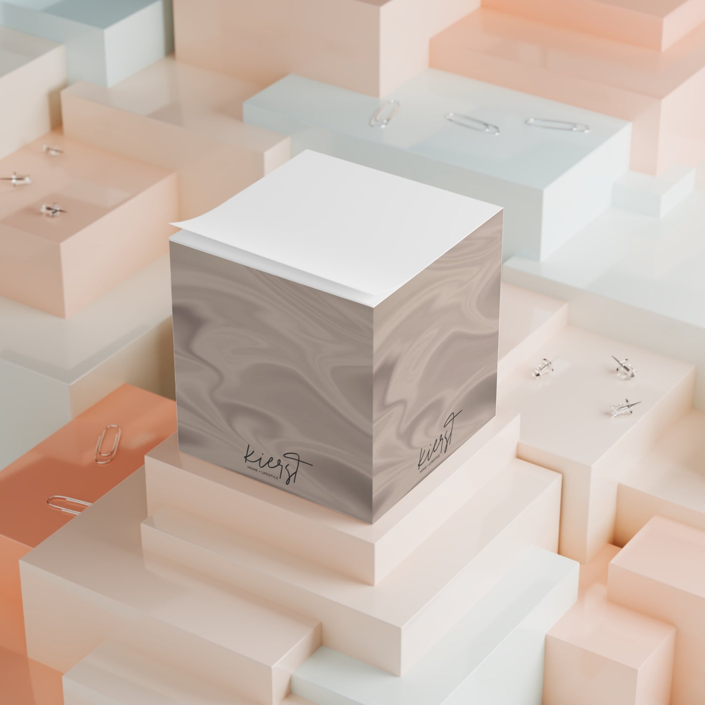 Taupe Dunes Note Cube