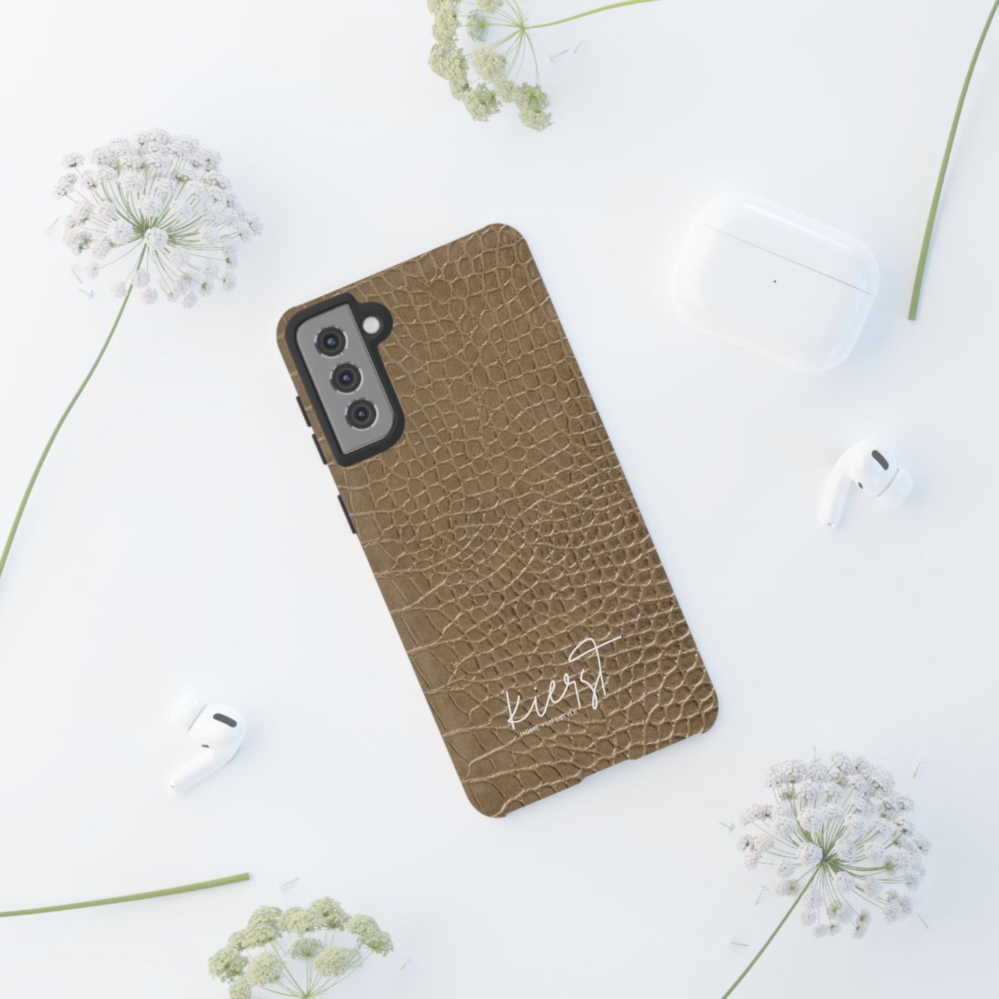 Tan Alligator Print Samsung Galaxy Phone Case | Subtle Statement, Everyday Style