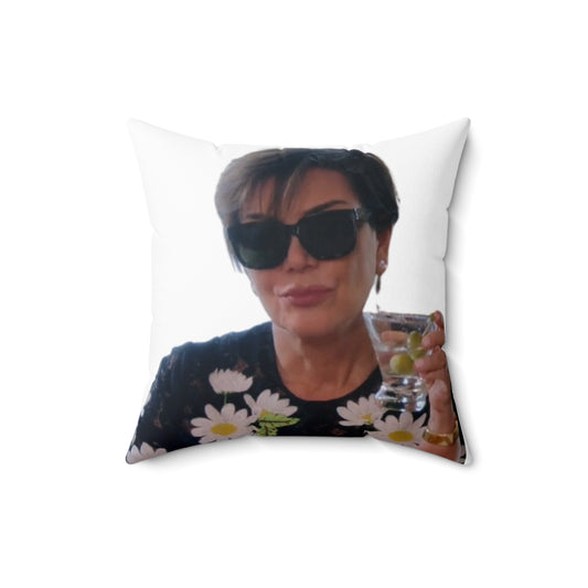 OG Mom Throw Pillow – Martini, Daisies, and Maximum Attitude