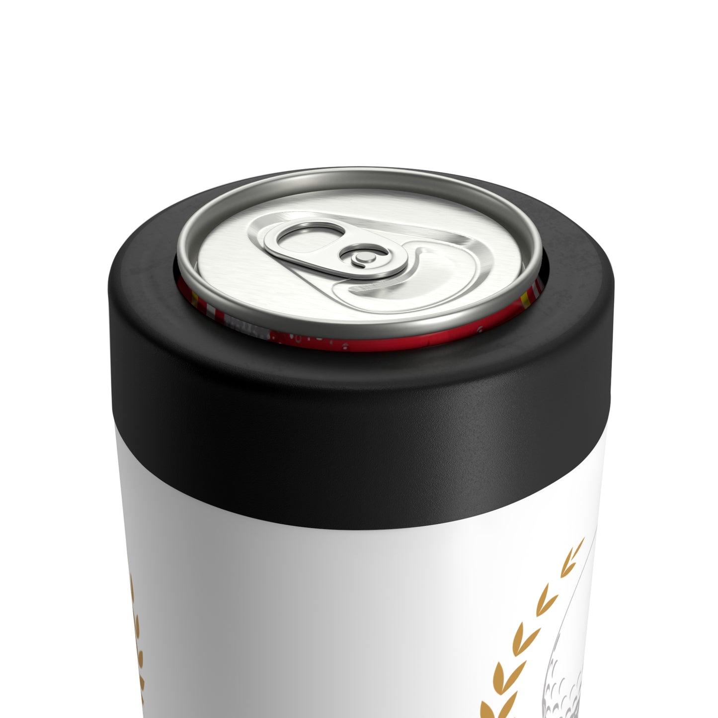 Dad Club Can Holder – White with Golf Emblem