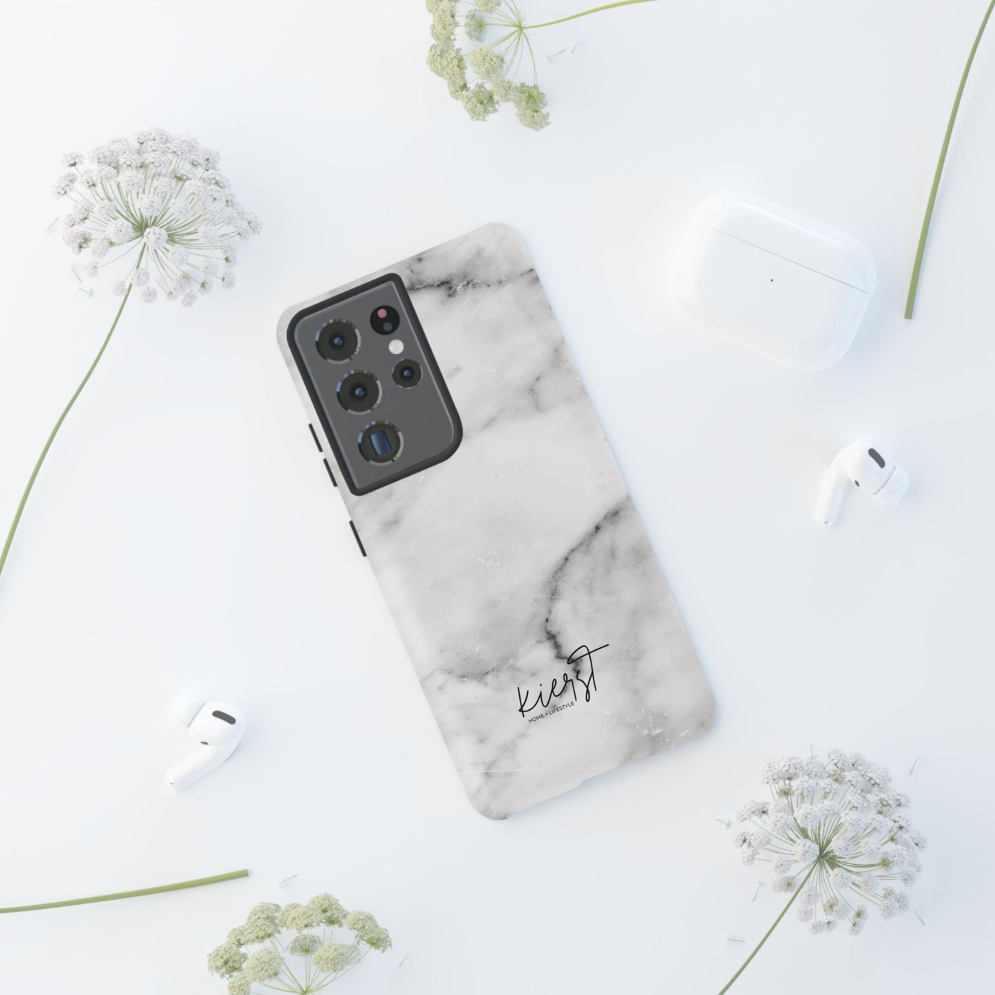 Lived-In White and Grey Marble Samsung Galaxy Case | Soft Strength, Redefined