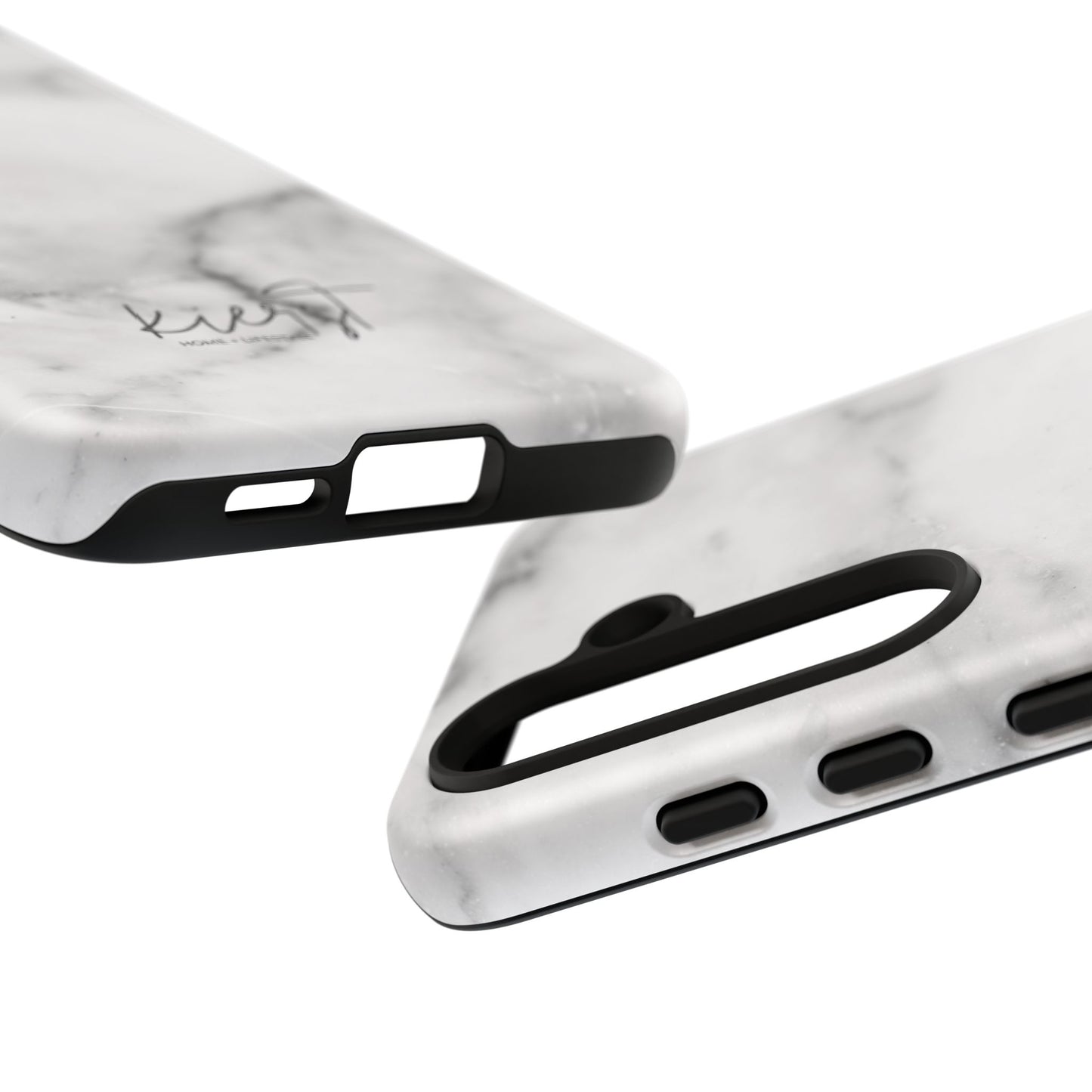 Lived-In White and Grey Marble Samsung Galaxy Case | Soft Strength, Redefined