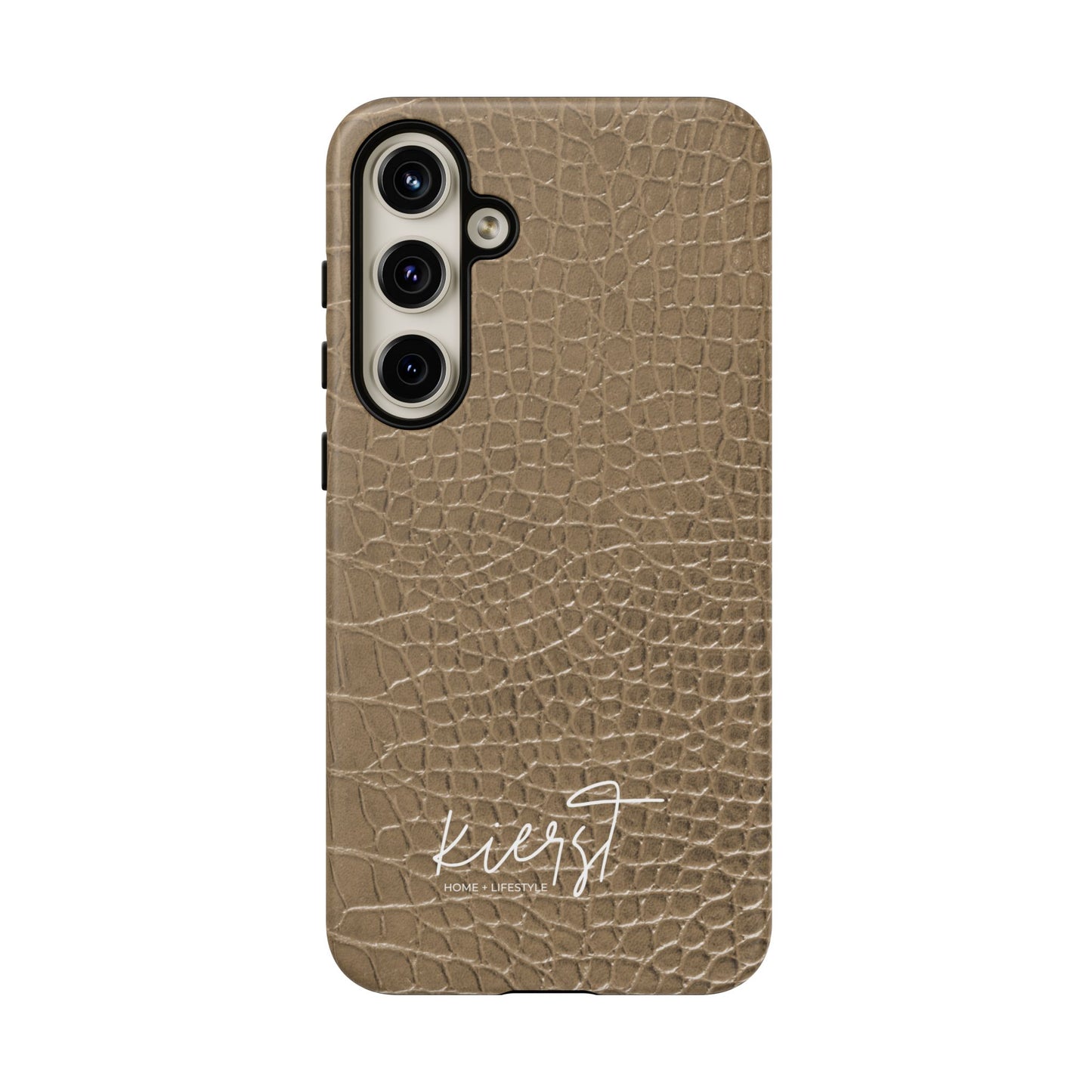 Tan Alligator Print Samsung Galaxy Phone Case | Subtle Statement, Everyday Style