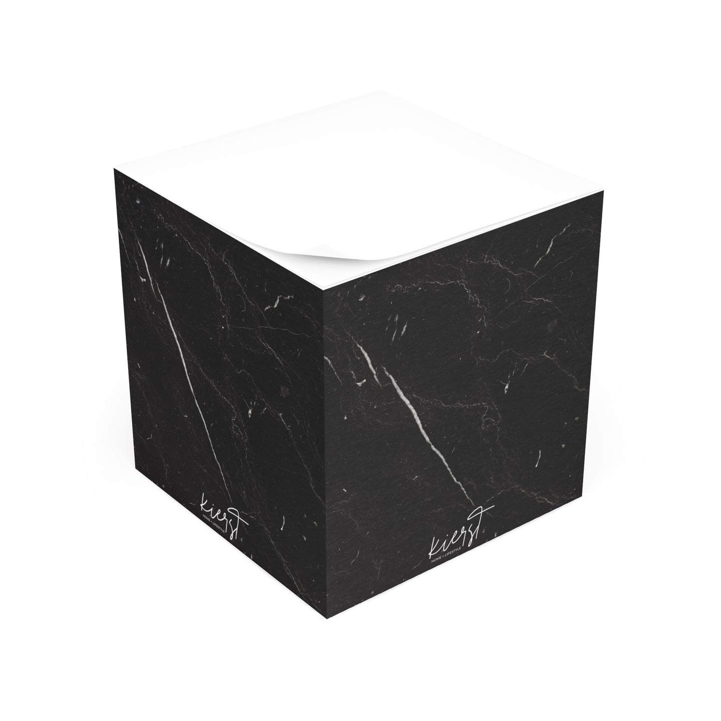 Black Marble Sticky Note Cube | Minimalism with Presence