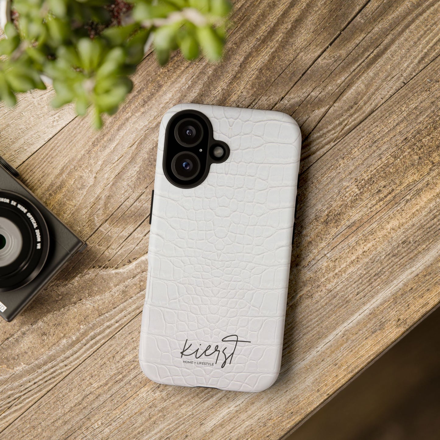 White Alligator iPhone Case | Minimal, Crisp, and Effortlessly Elevated